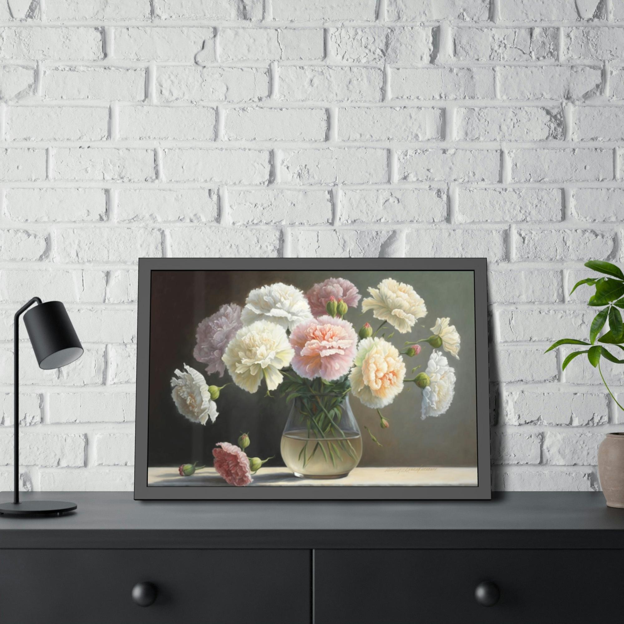 Carnations Garden Treasures: Carnations Print on Canvas and Art Prints for Your Home