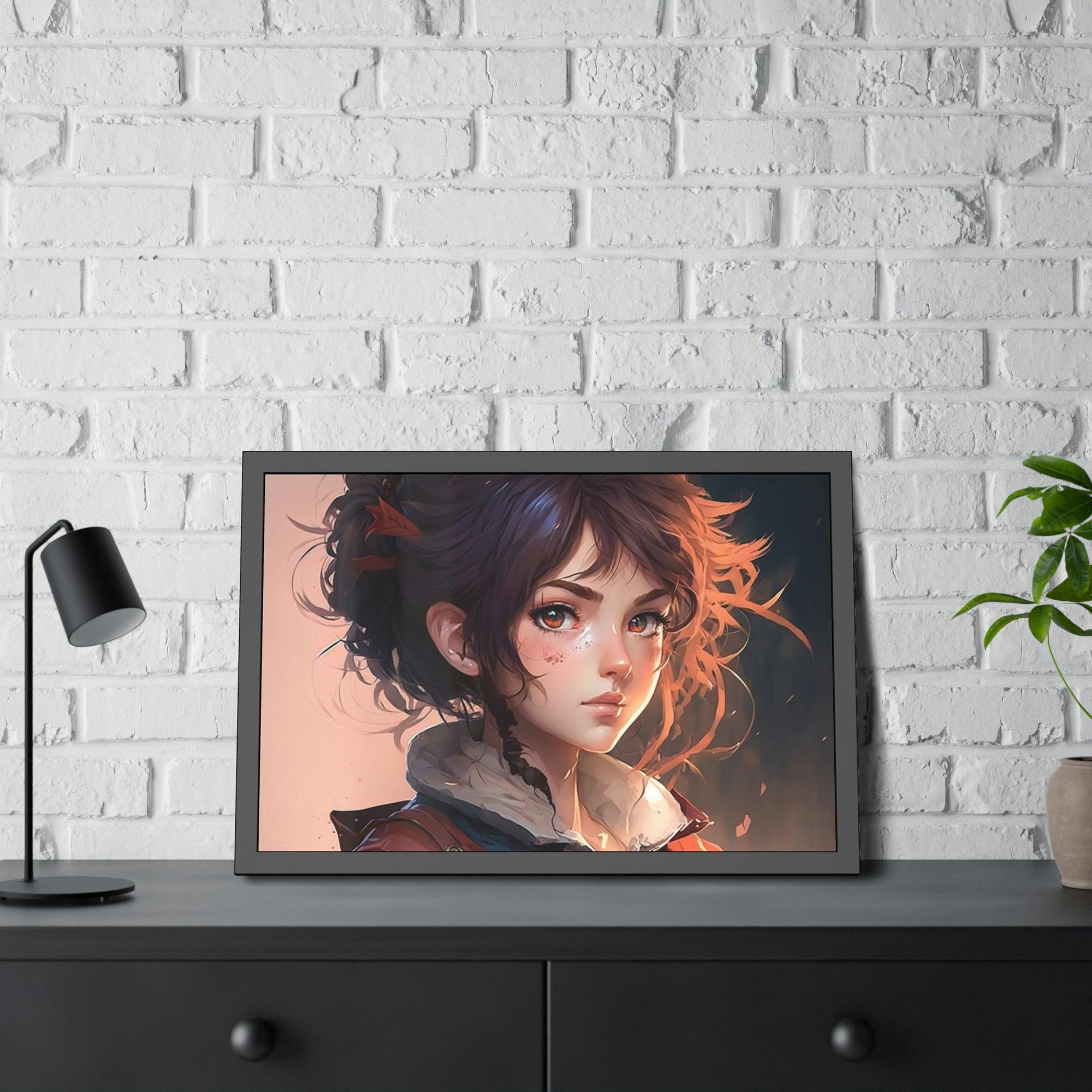 Anime The Art of Anime: Framed Poster of Your Favorite Anime Characters
