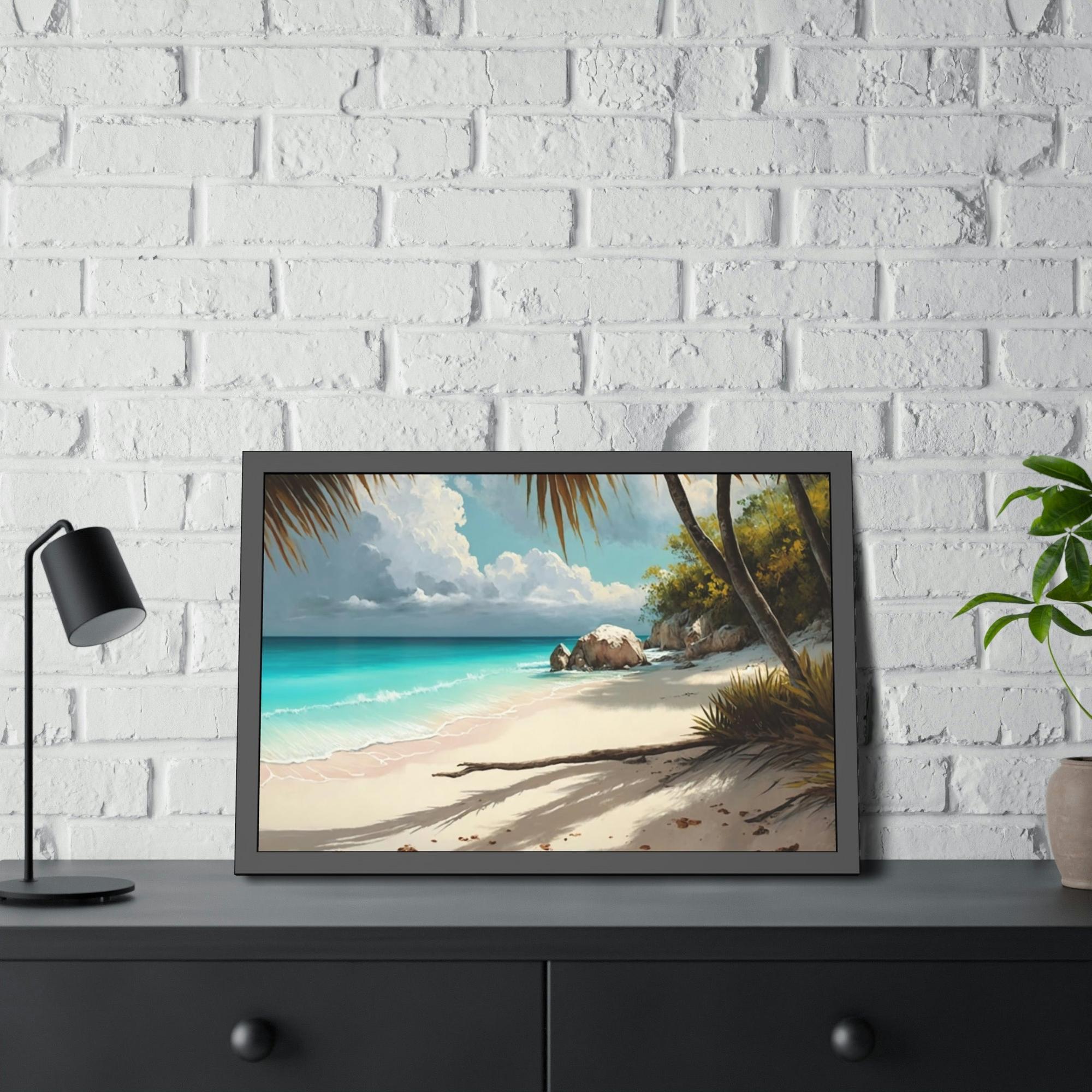 Caribbean Beach Serene Beach Vibes: Natural Canvas and Art Prints of Caribbean Beaches