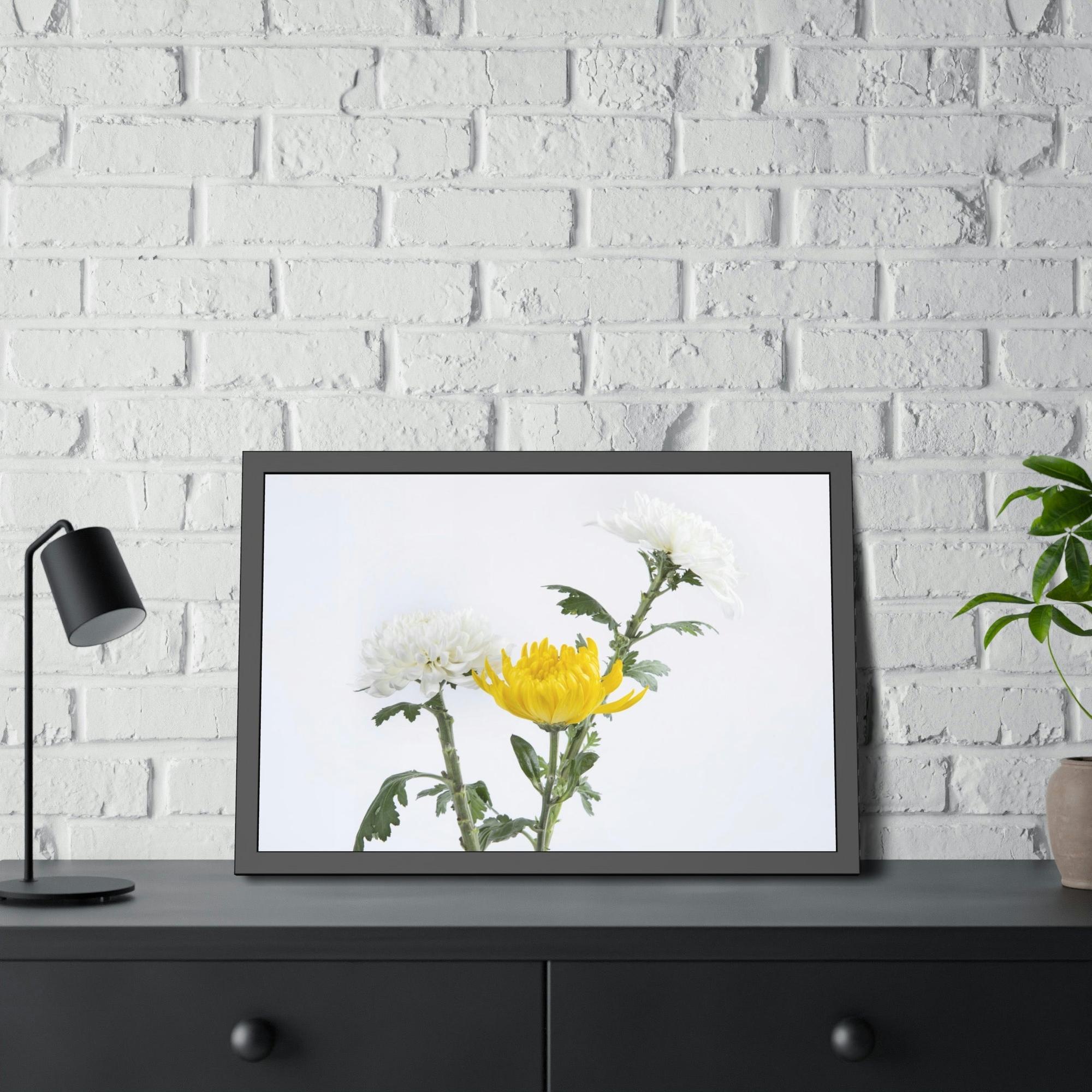 Chrysanthemums Floral Bliss: Poster & Canvas Art with Joyful Chrysanthemum Bouquet
