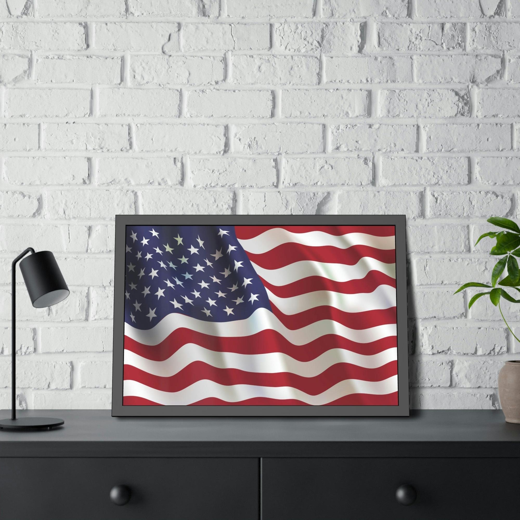 American Flag Patriotism at Its Finest: Canvas Print of the American Flag