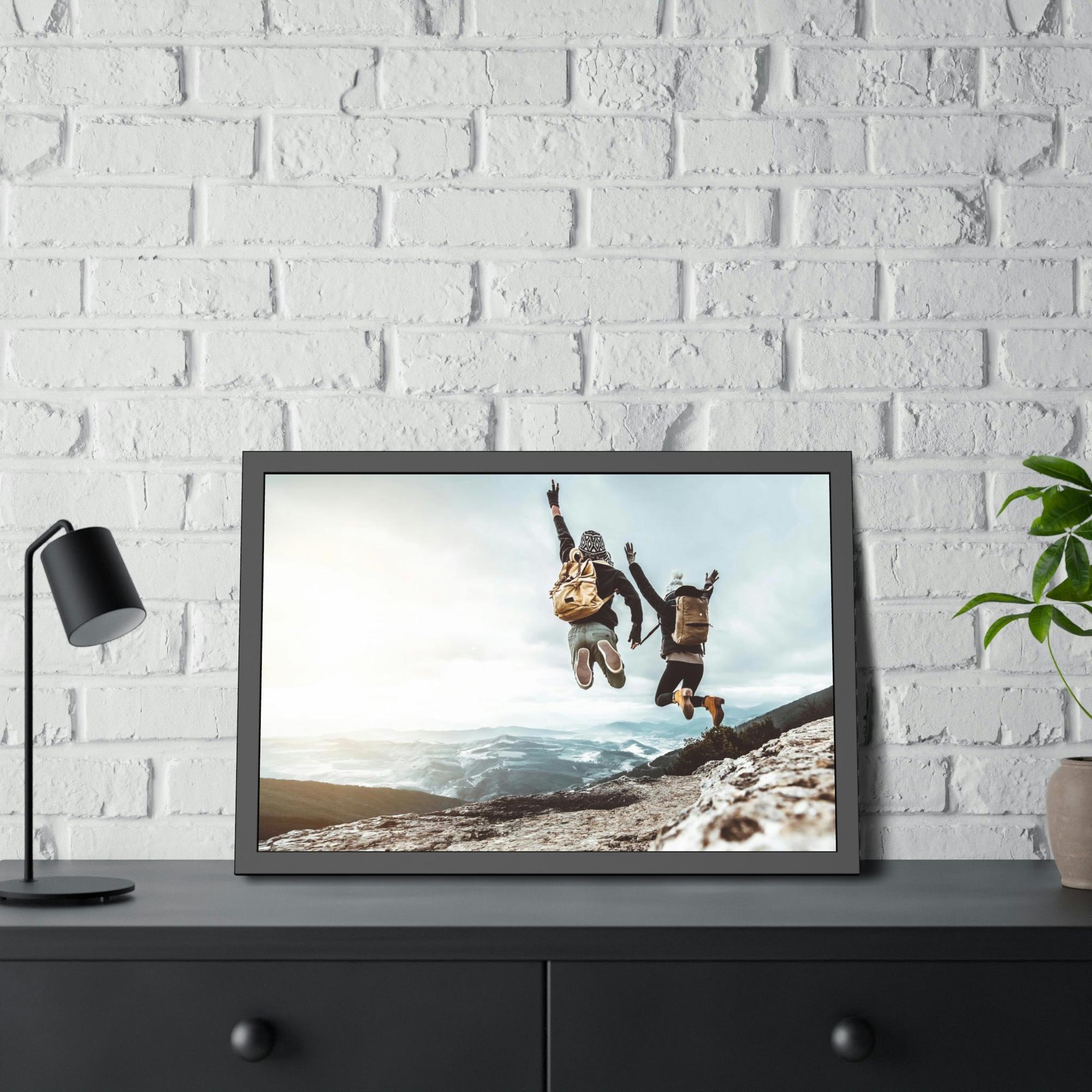 Action And Adventure The Power of Adventure in Art Form: A Vibrant Print on a Framed Poster