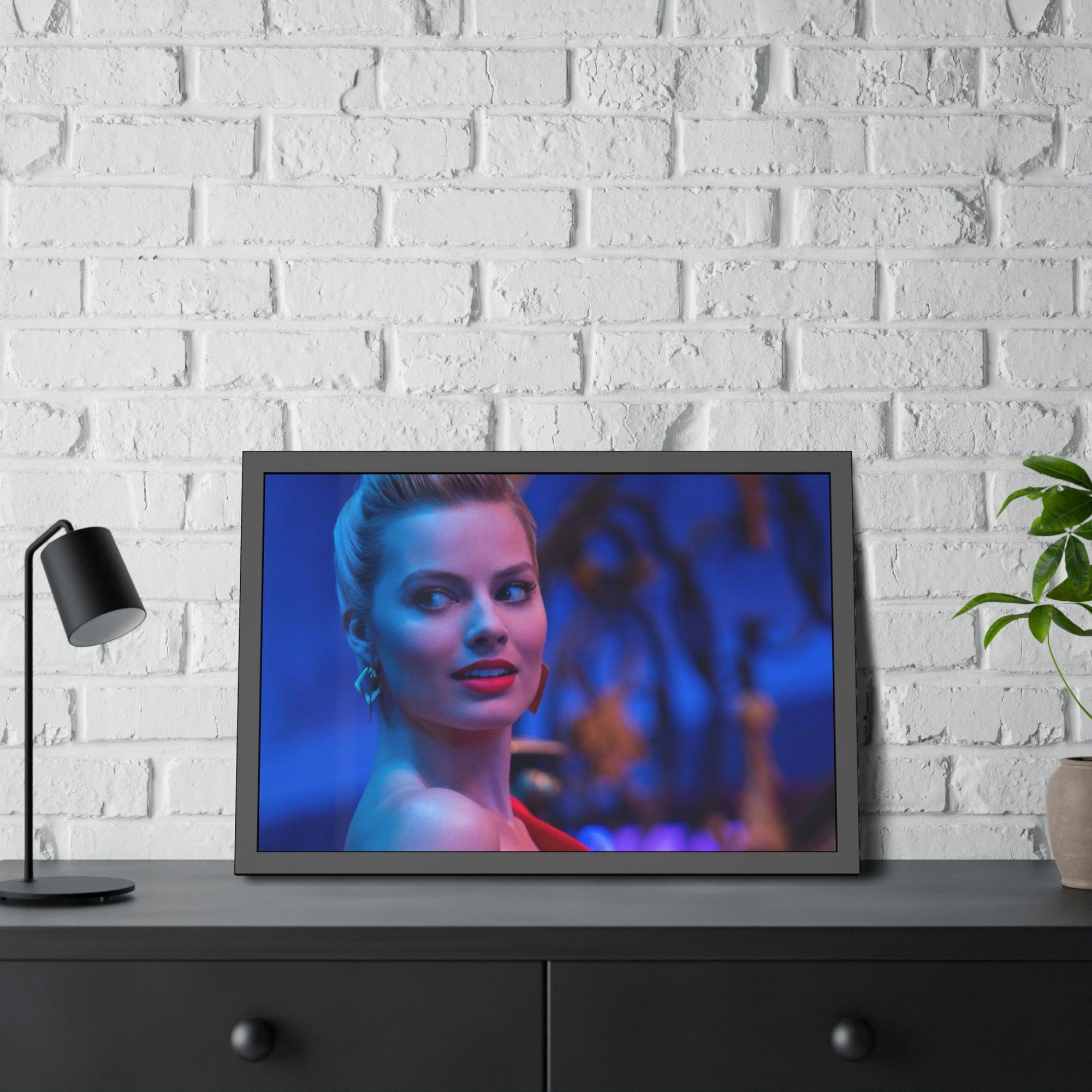 Celebrities Glamorous Hollywood Nights: Celebrity Portrait on Framed Canvas