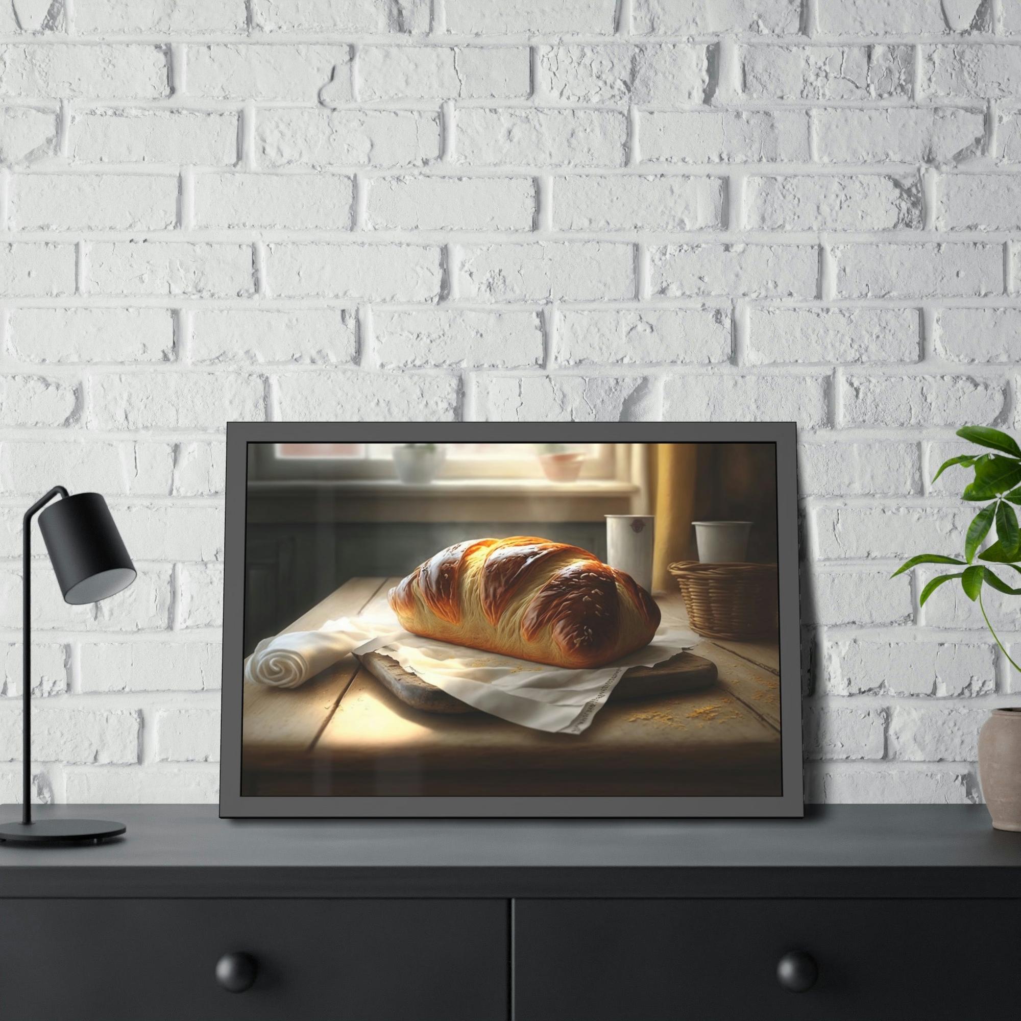 Bread Fresh Bread Vibes: Art and Canvas Print for Home and Kitchen Decoration