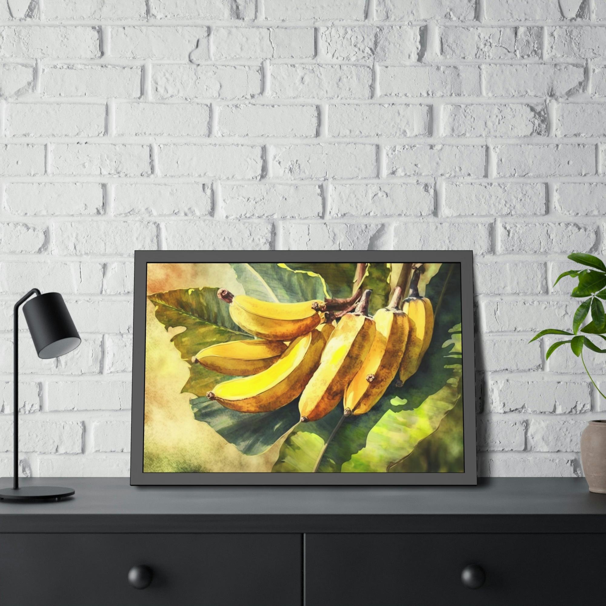 Banana Trees Tropical Oasis: Framed Canvas & Posters of Serene Banana Trees