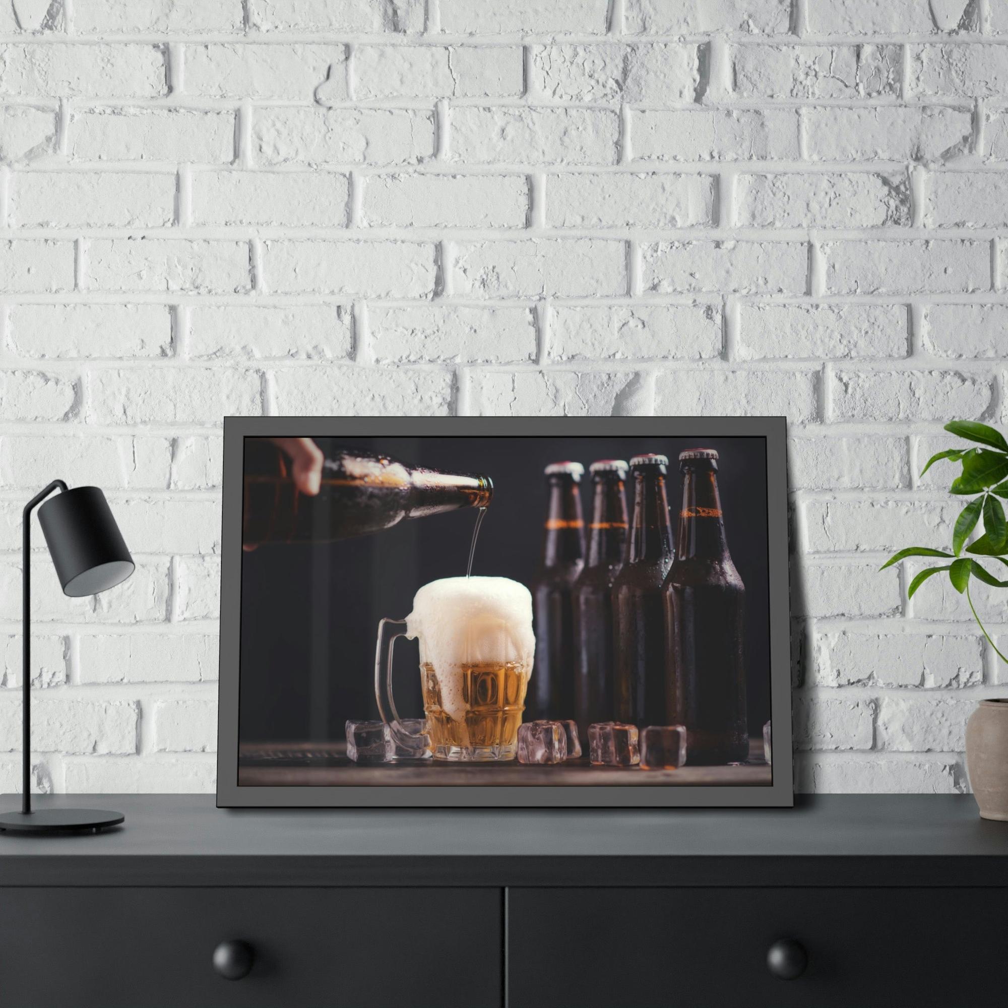 Beer Brewmaster's Delight: Artistic Canvas Print of a Beer Flight