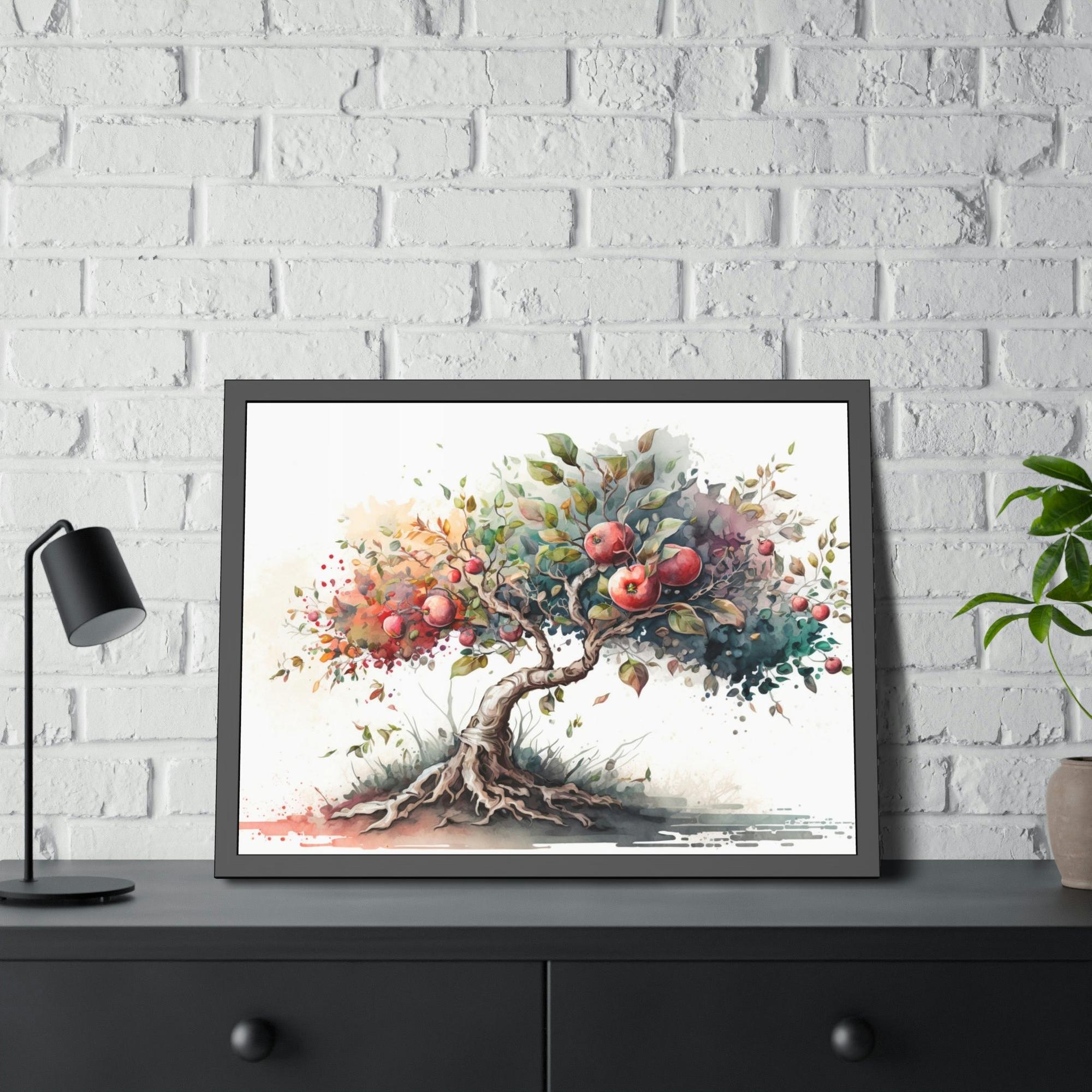 Apple Trees Tapestry of Apple Trees: Natural Canvas & Poster Print of Orchards