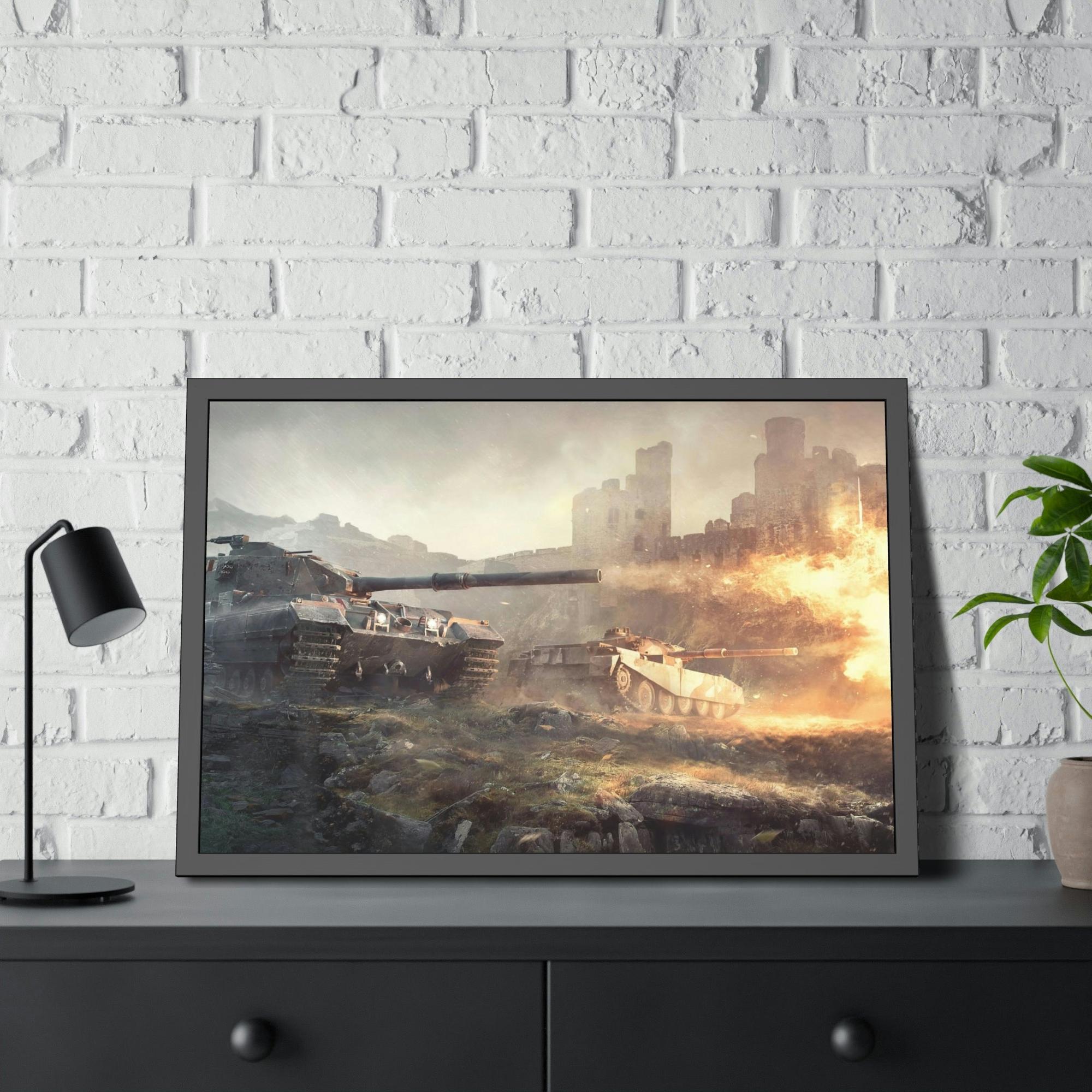 World Of Tanks Immersive Warzone: Engaging World of Tanks Canvas & Poster Wall Art
