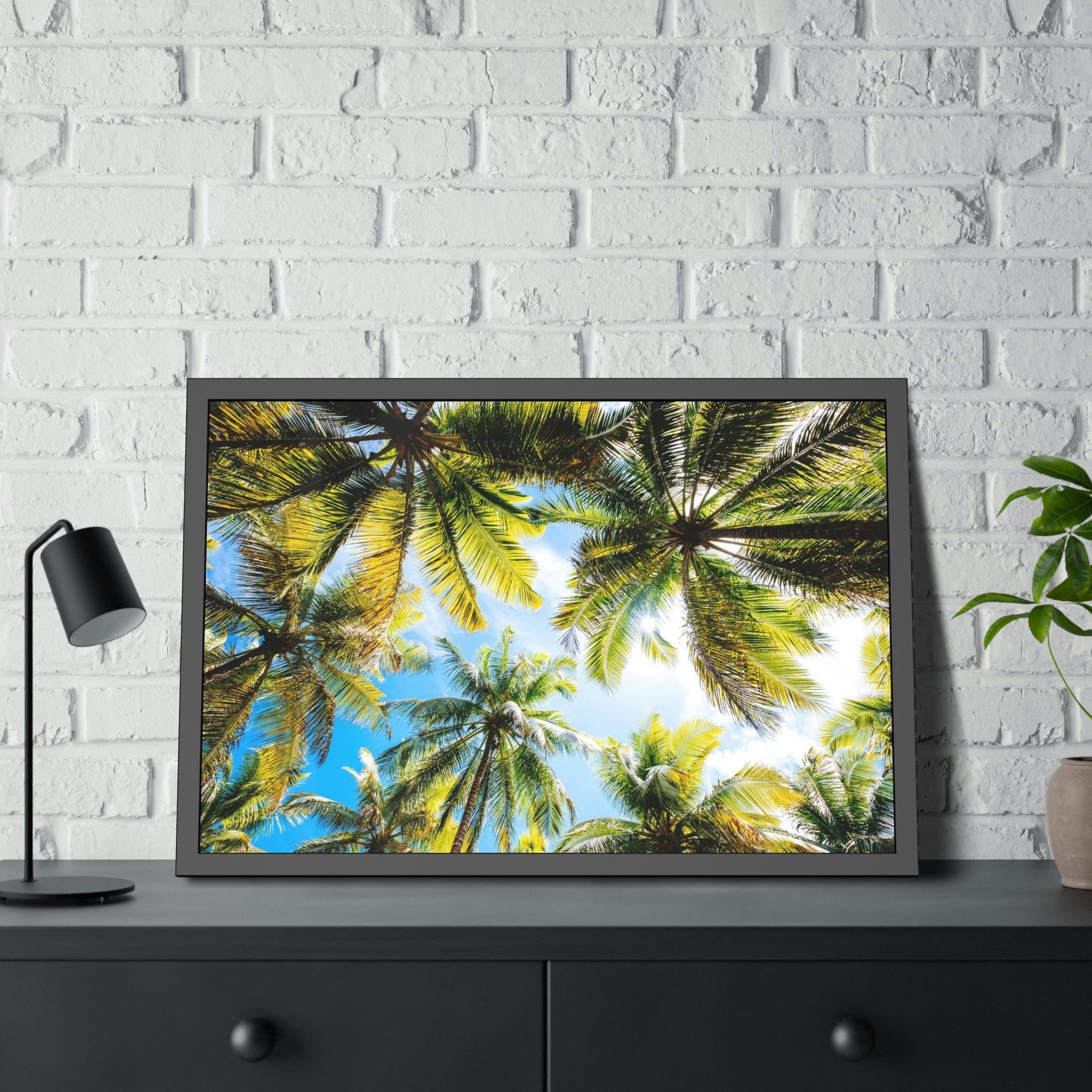 Palm Trees Soothing Palms: Relaxing Wall Art of Palm Trees Swaying in the Breeze