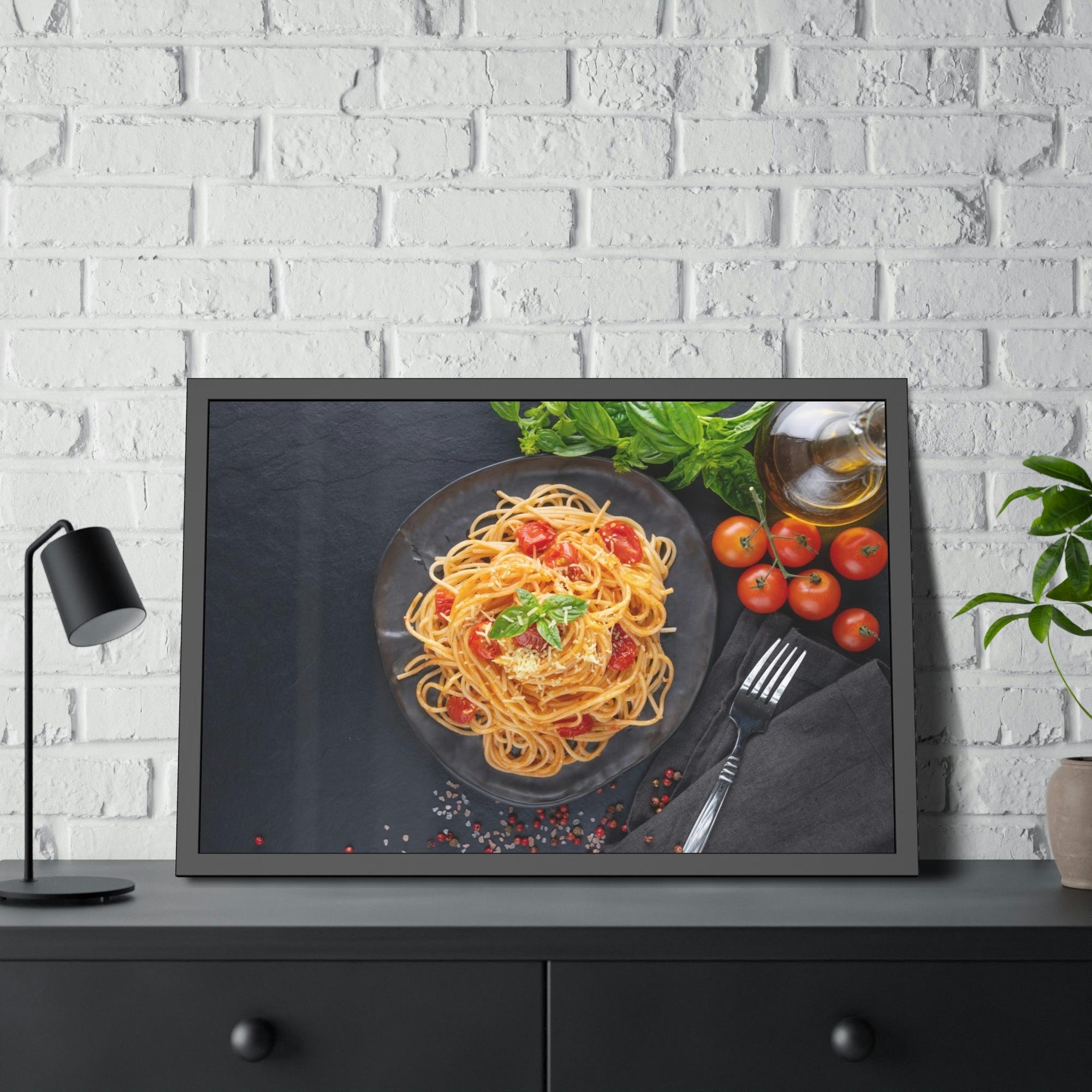 Pasta Delectable Pasta Delights: Artistic Print on Canvas & Poster for Your Home Decor
