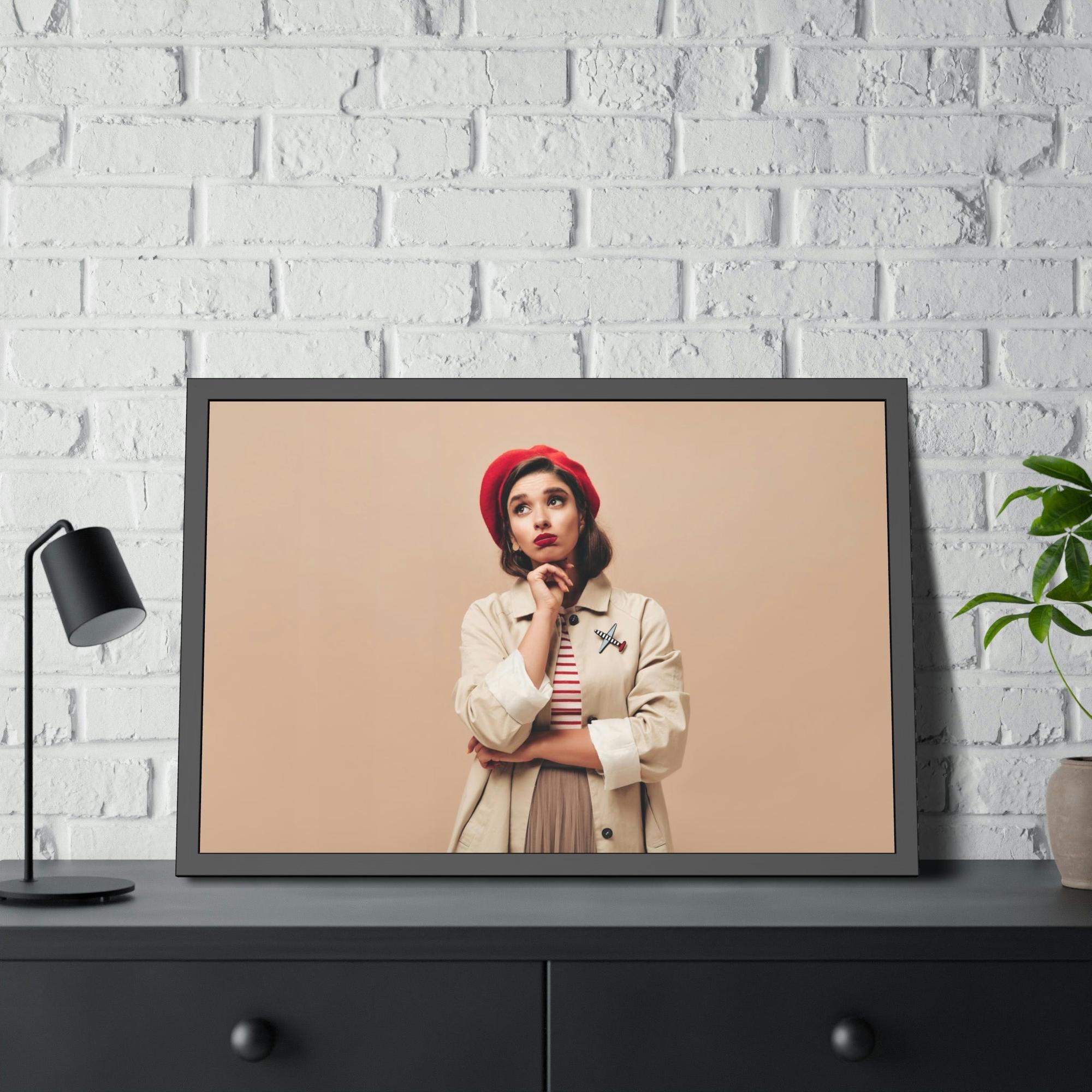 French French Elegance: Framed Canvas & Poster of Parisian Chic