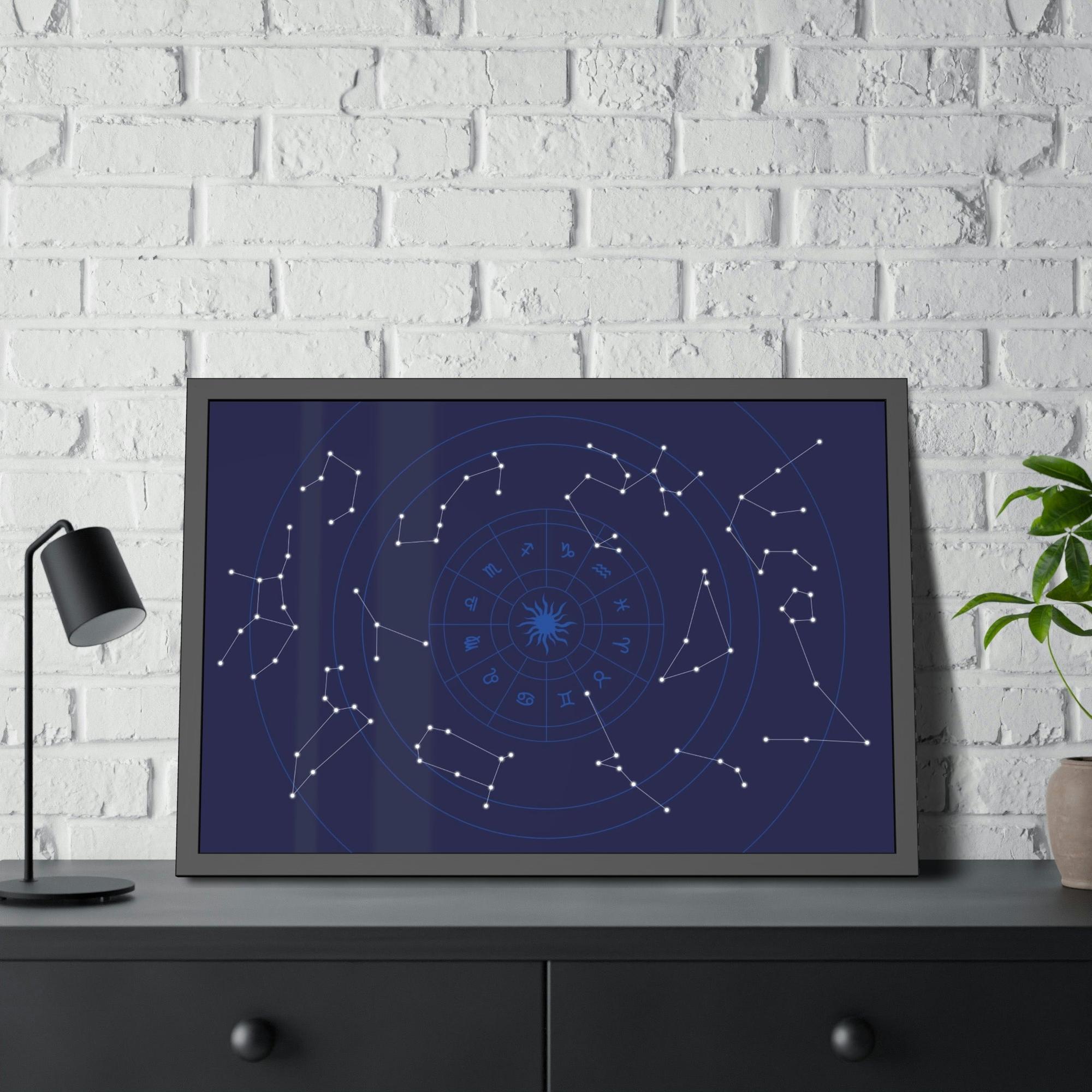 Constellations Starry Night Sky: A Natural Canvas Print of the Constellations