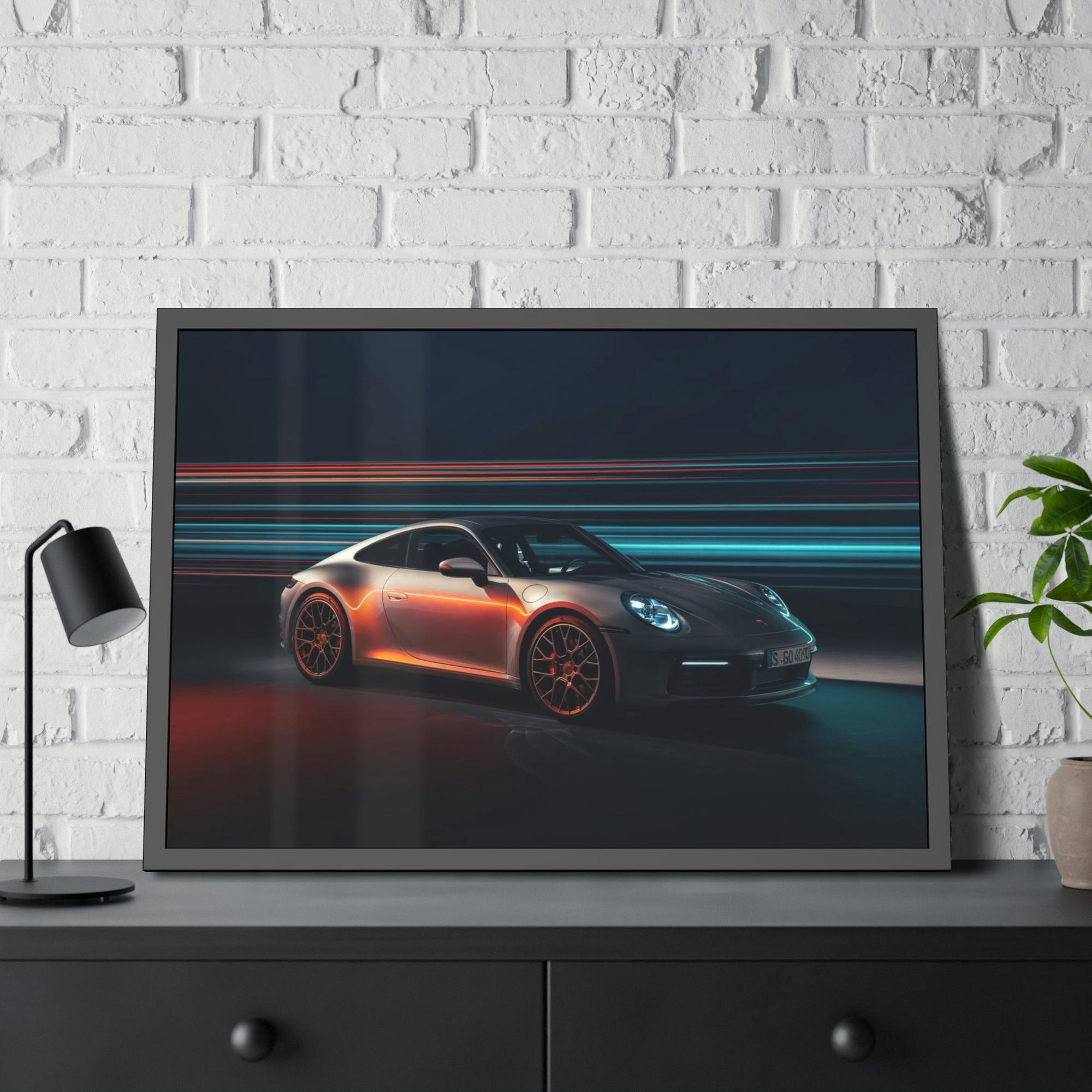 Porsche Porsche Power and Style: A Stunning Framed Poster & Canvas for Automotive Aficionados