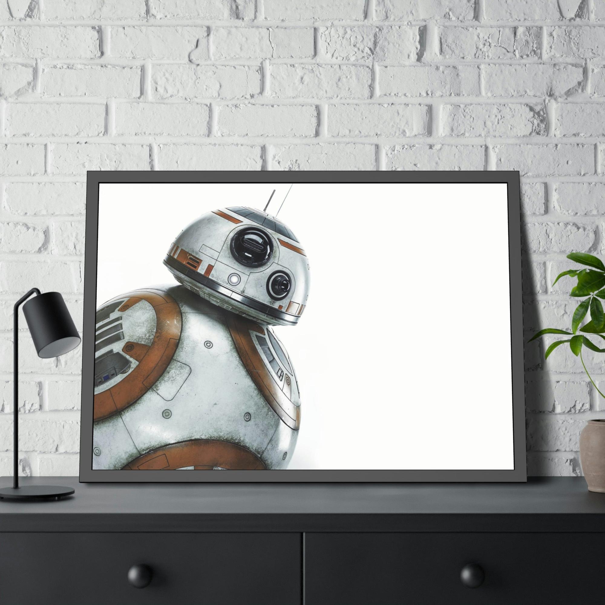 Star Wars Droid of Destiny: Framed Poster Print on Canvas Featuring the Star Wars Robot