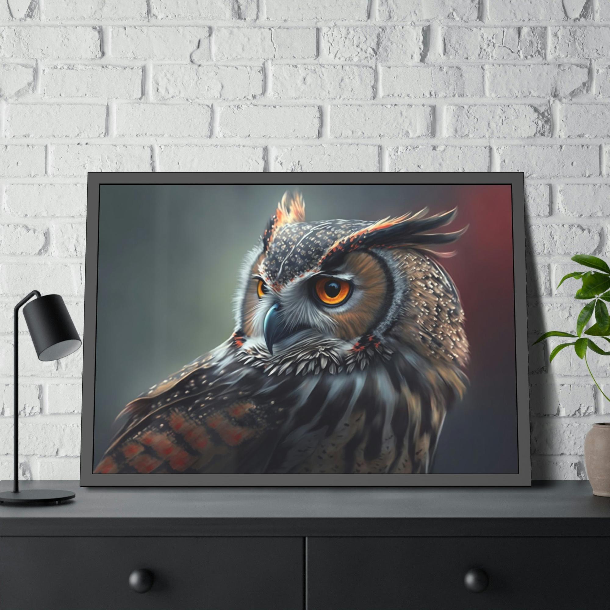 Owls Nocturnal Wonders: A Painting of Owl