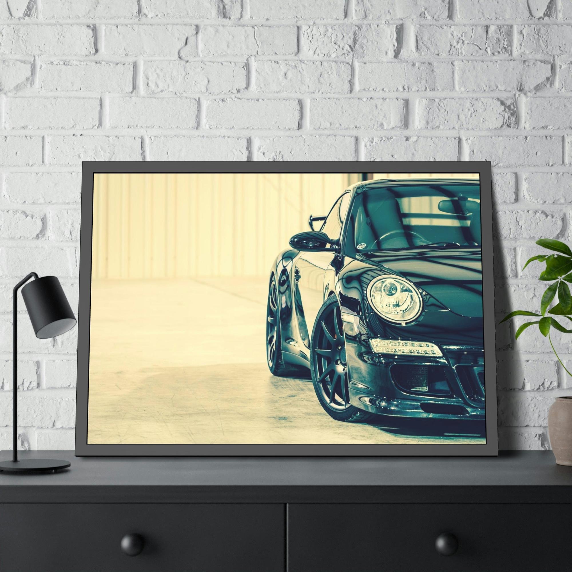 Porsche The Art of Speed: A Beautiful Framed Canvas & Poster Print of a Porsche in Motion