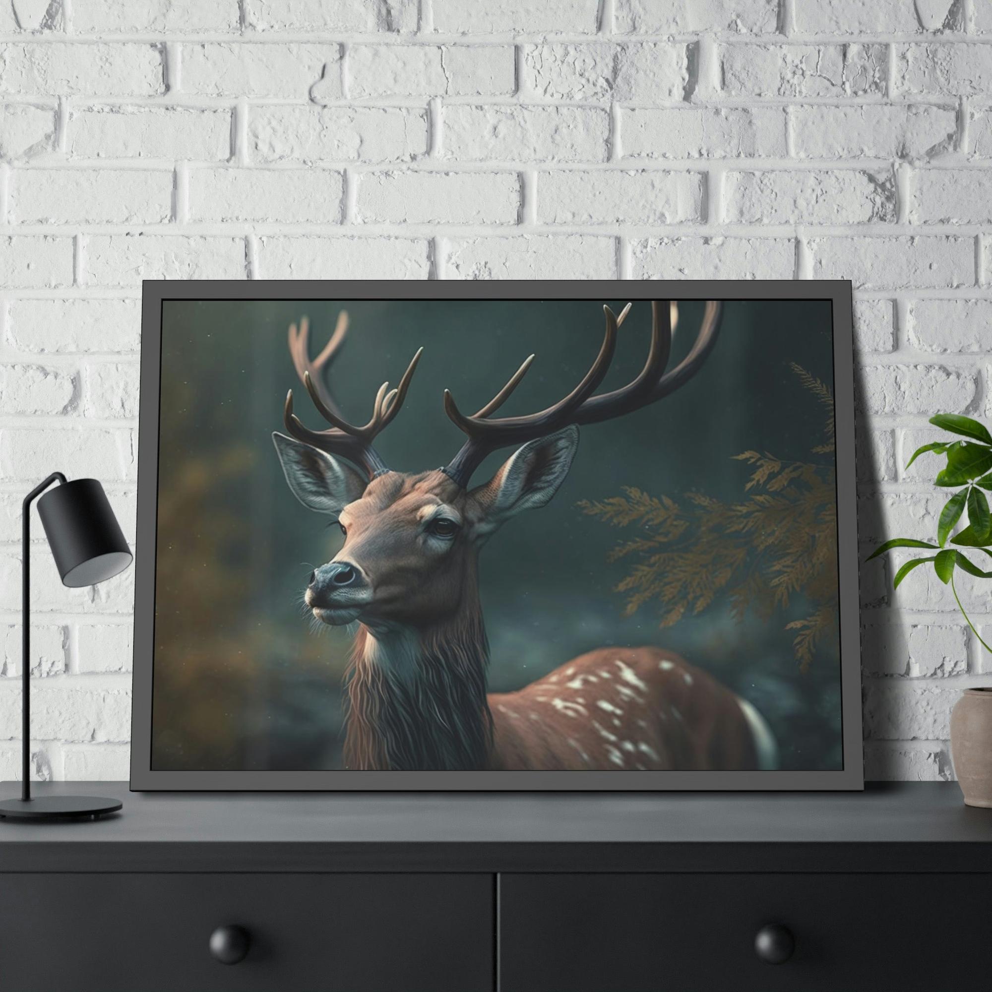 Deers Deer Portrait: A Canvas Wildlife Showcase