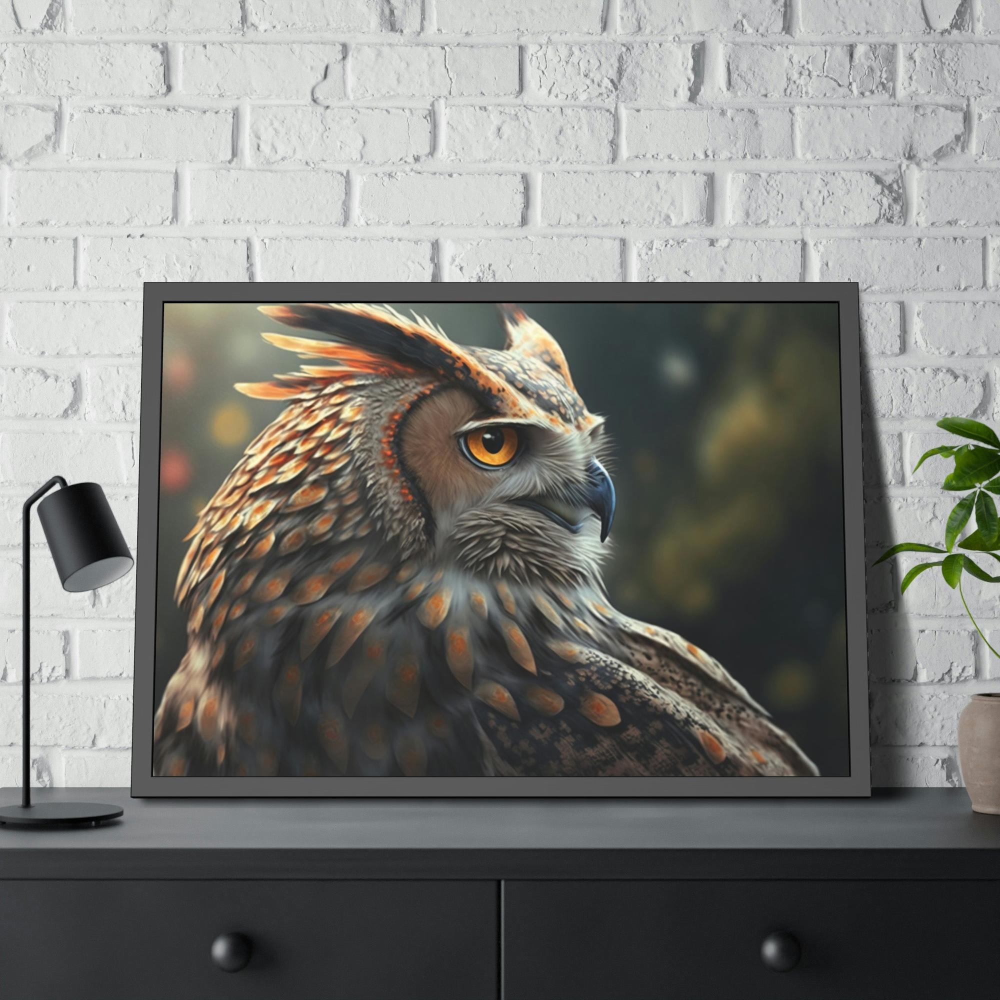 Owls Nocturnal Ruler: A Painting of an Owl in its Domain