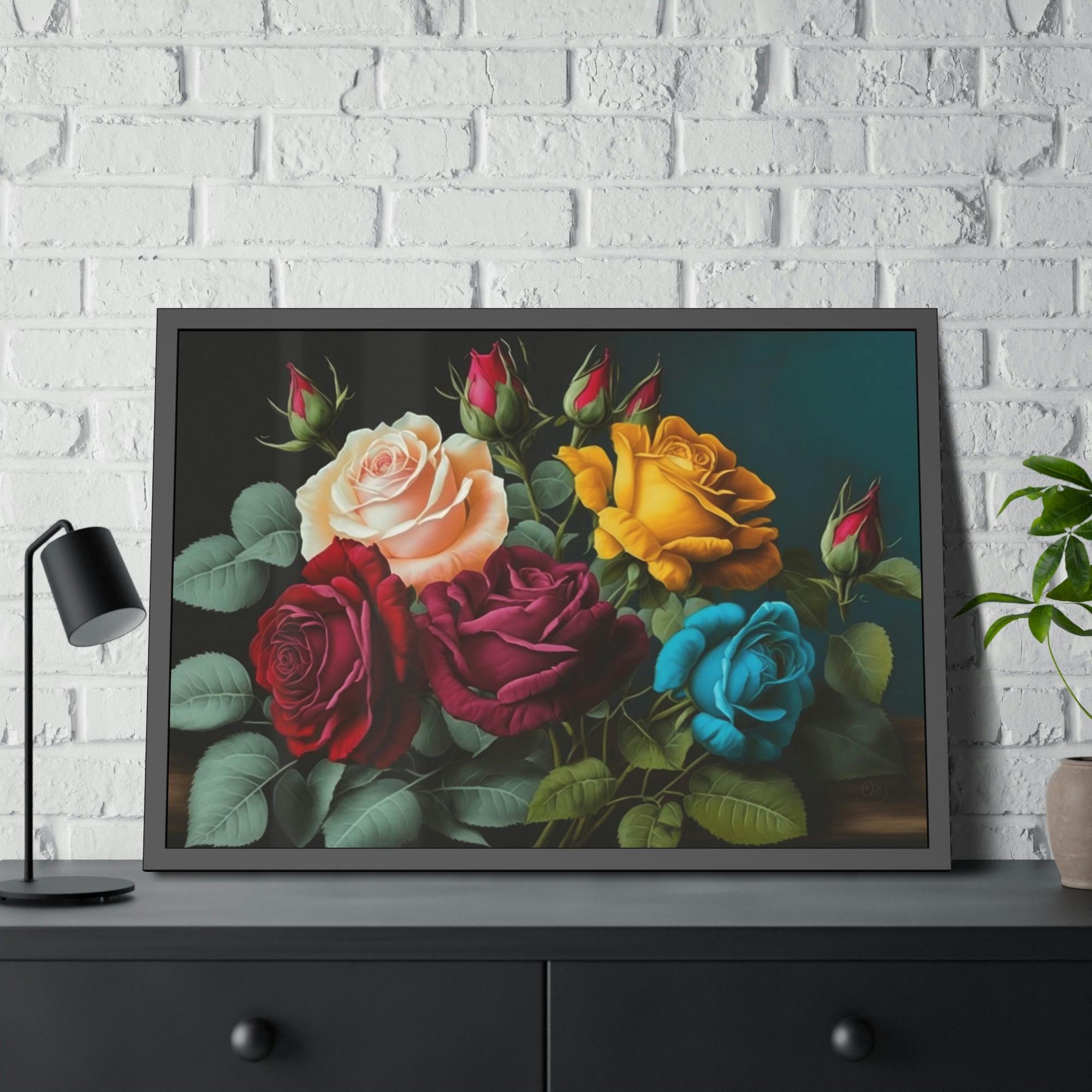 Roses The Elegance of Roses: A Sophisticated Painting on Canvas