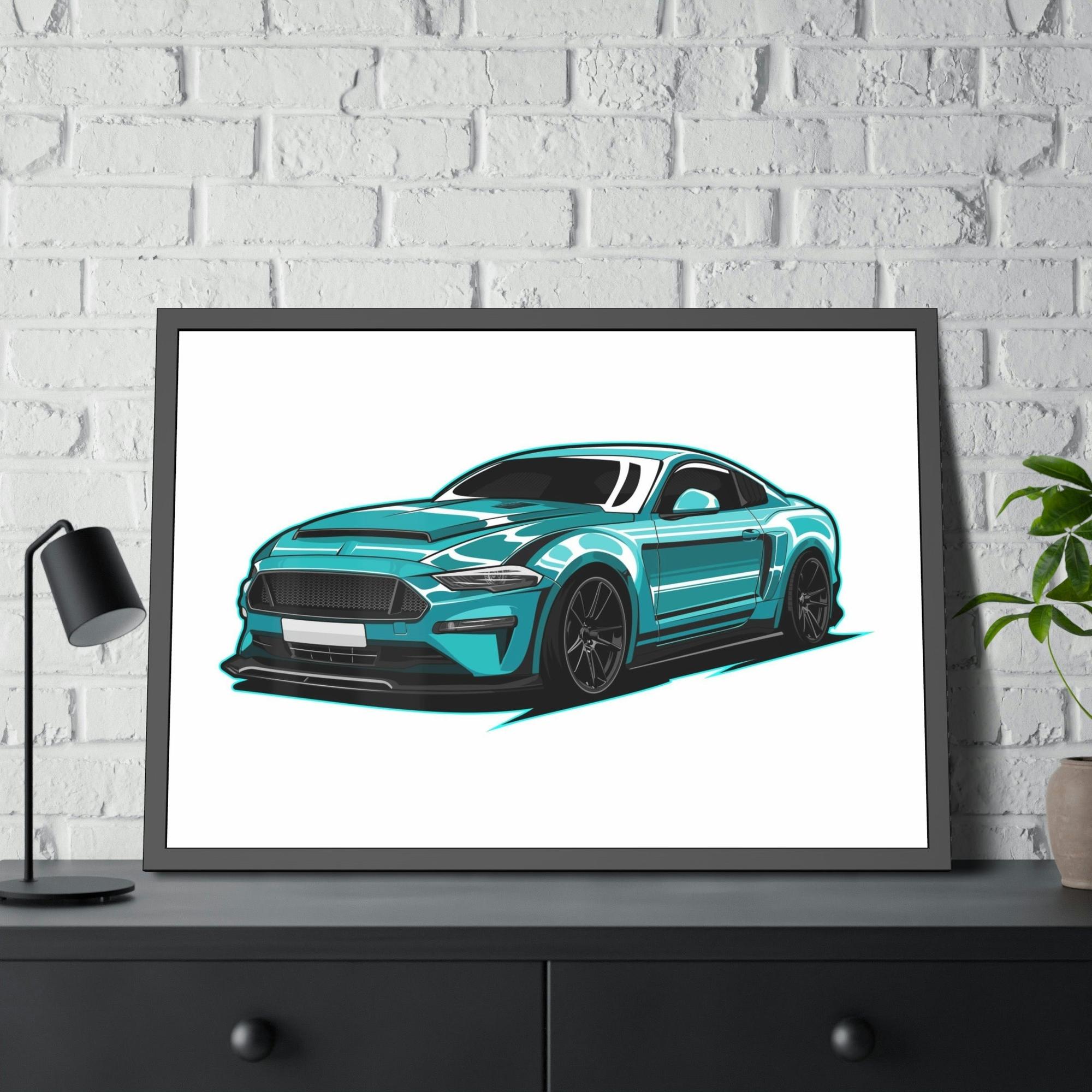 Mustang Majestic Mustang: Natural Canvas Wall Art and Framed Canvas & Poster Print