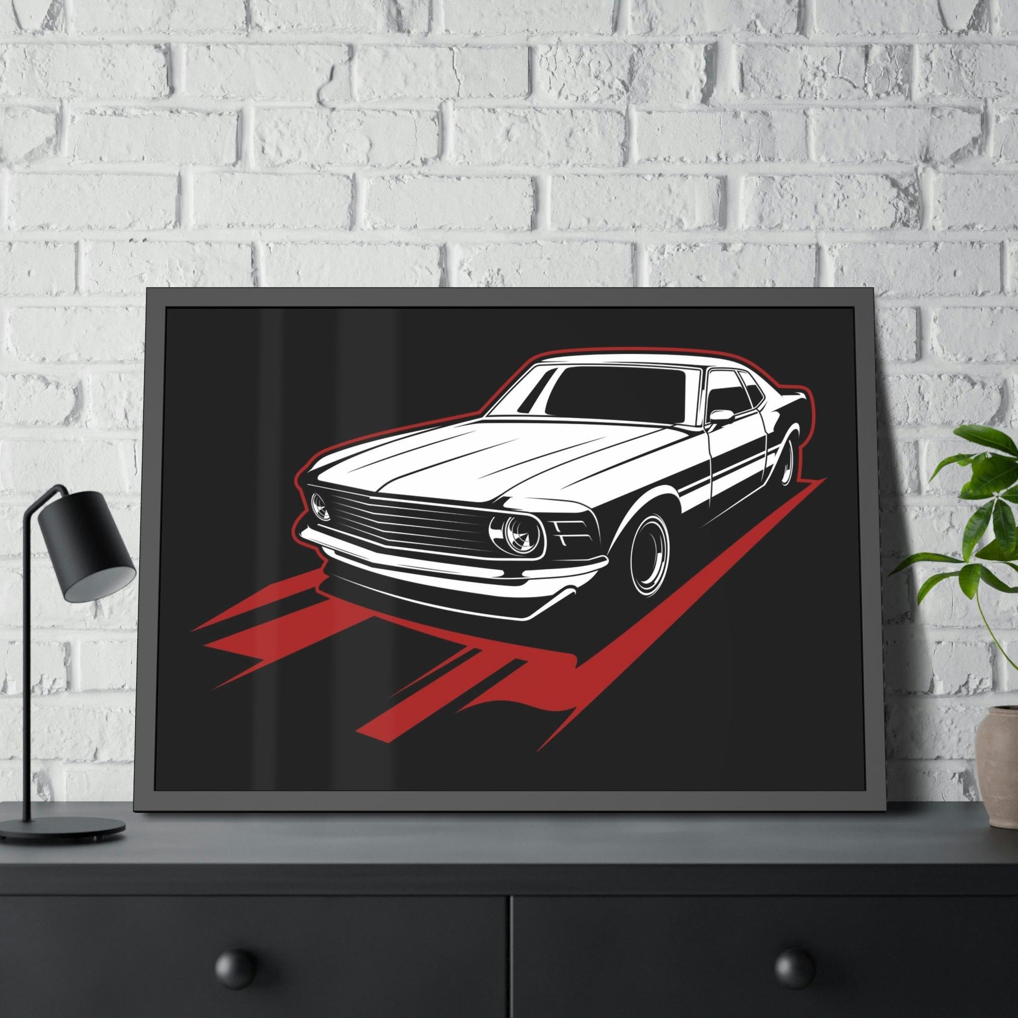 Mustang Powerful Beauty: Mustang Canvas & Poster Print and Framed Wall Art