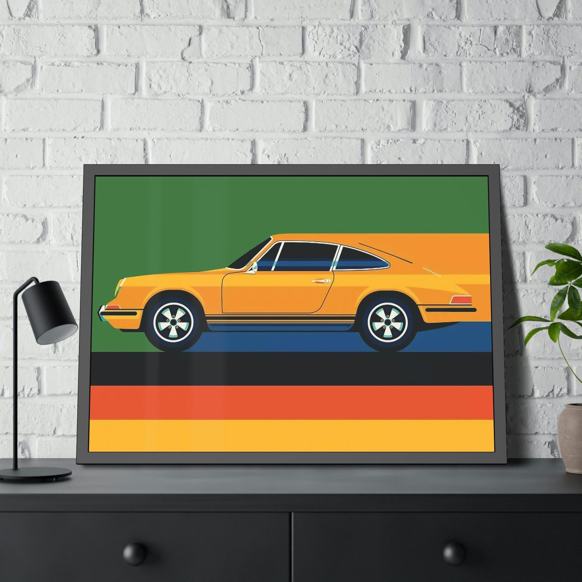 Porsche Legendary Speed: A Print on Canvas & Poster of the Classic Porsche