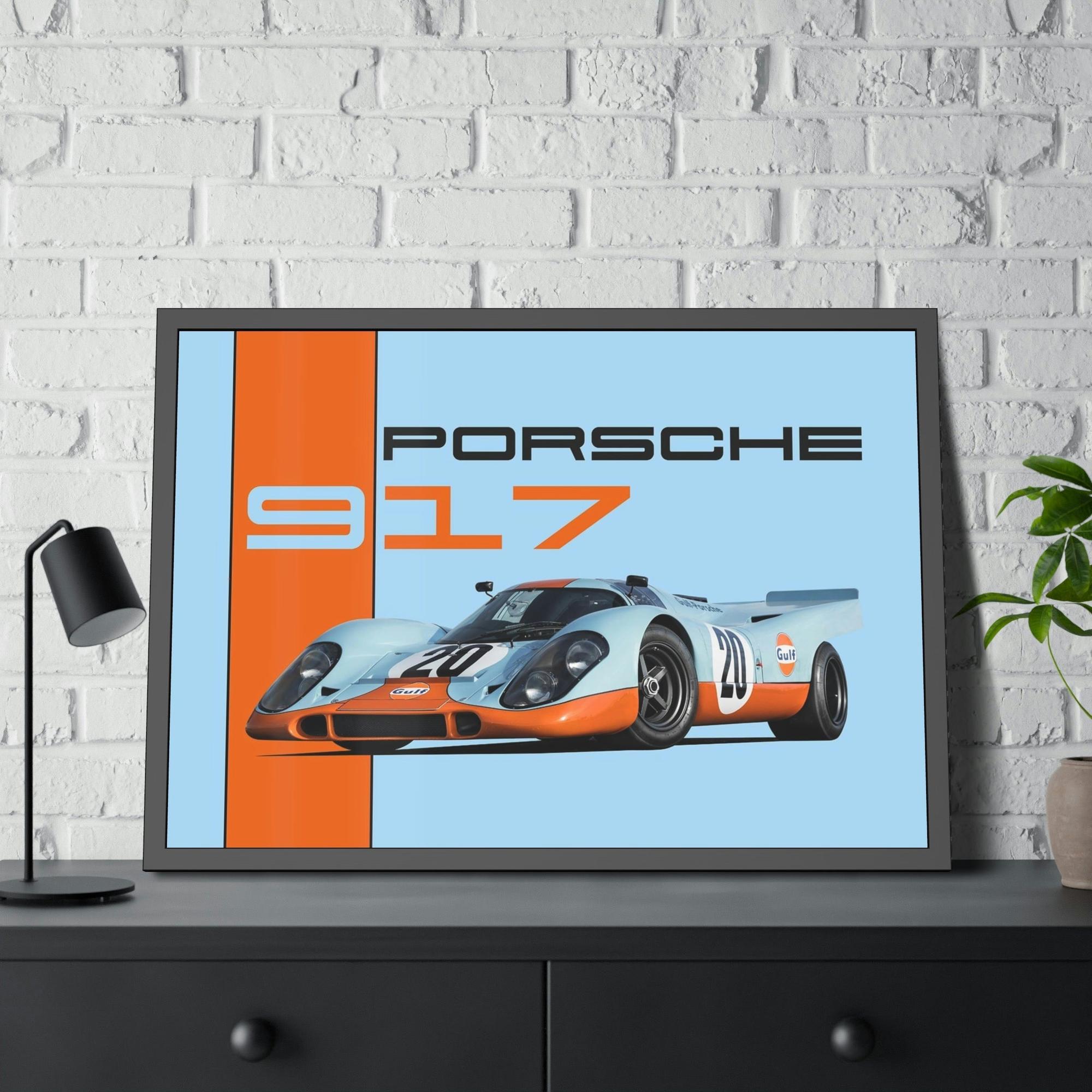 Porsche Speed and Style: Artistic Canvas Print of a Porsche Racing Car