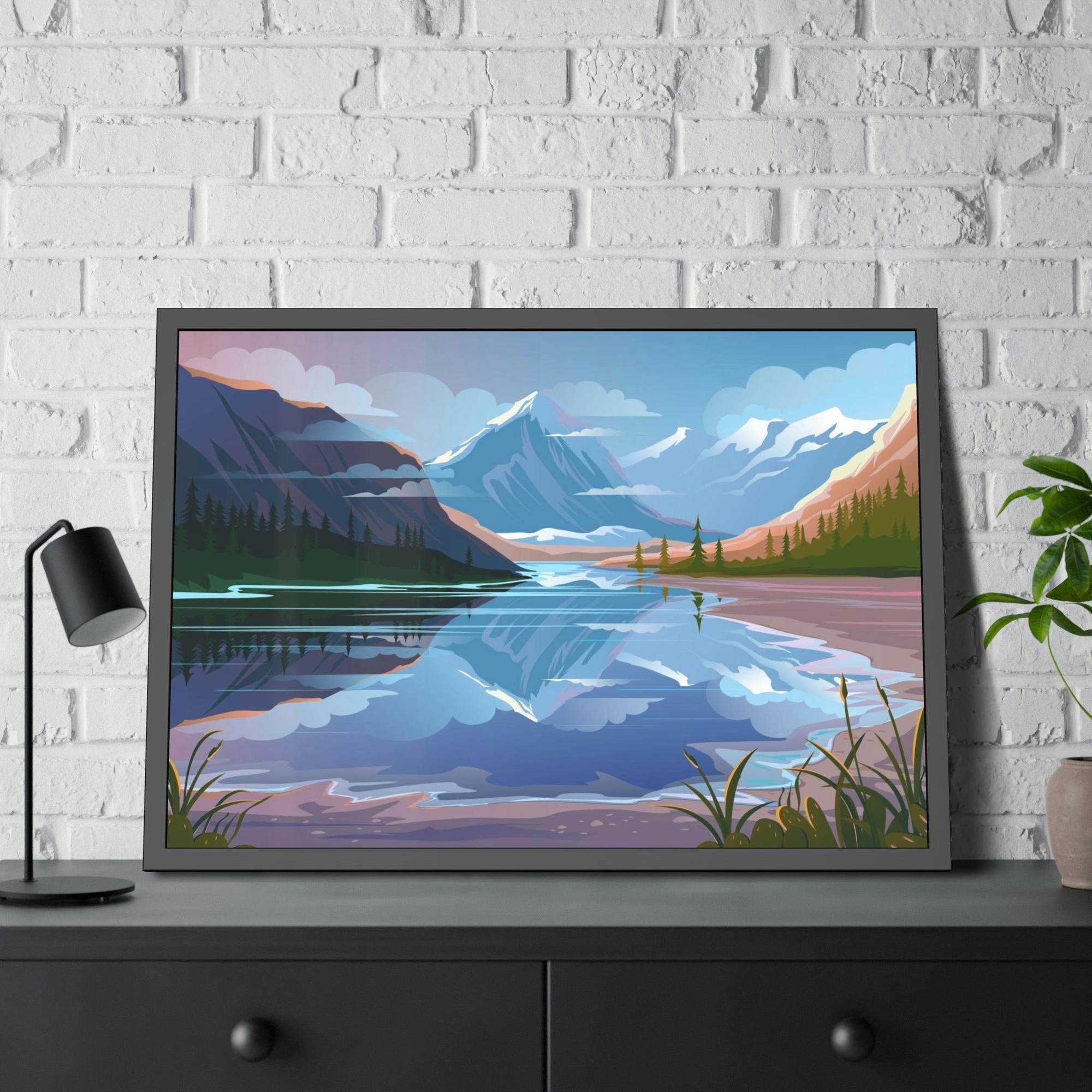 Lakes And Rivers Reflections of Serenity: Natural Canvas Wall Art of Tranquil Lakes and Rivers