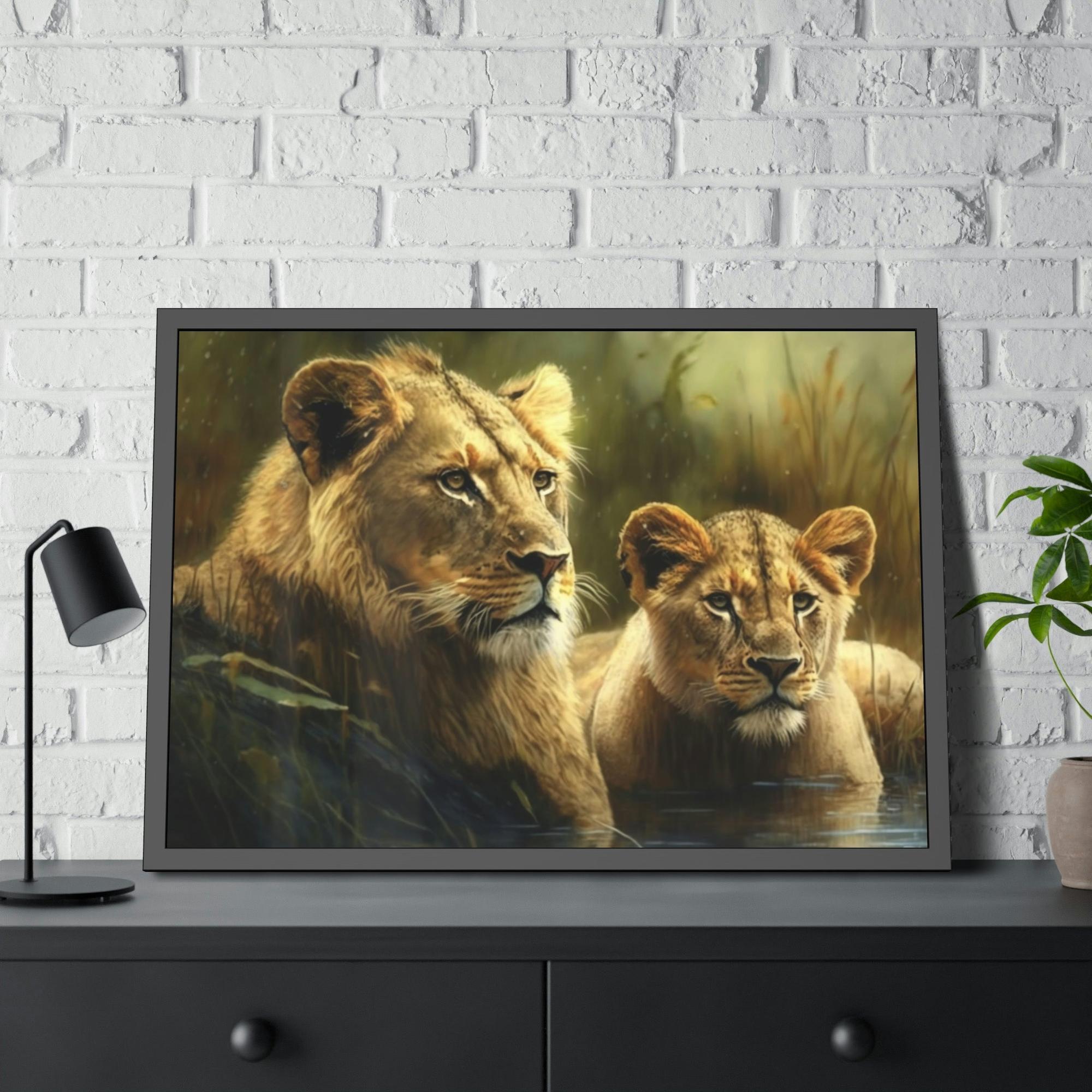 Lions Radiance of the Sun: A Painting with Lions