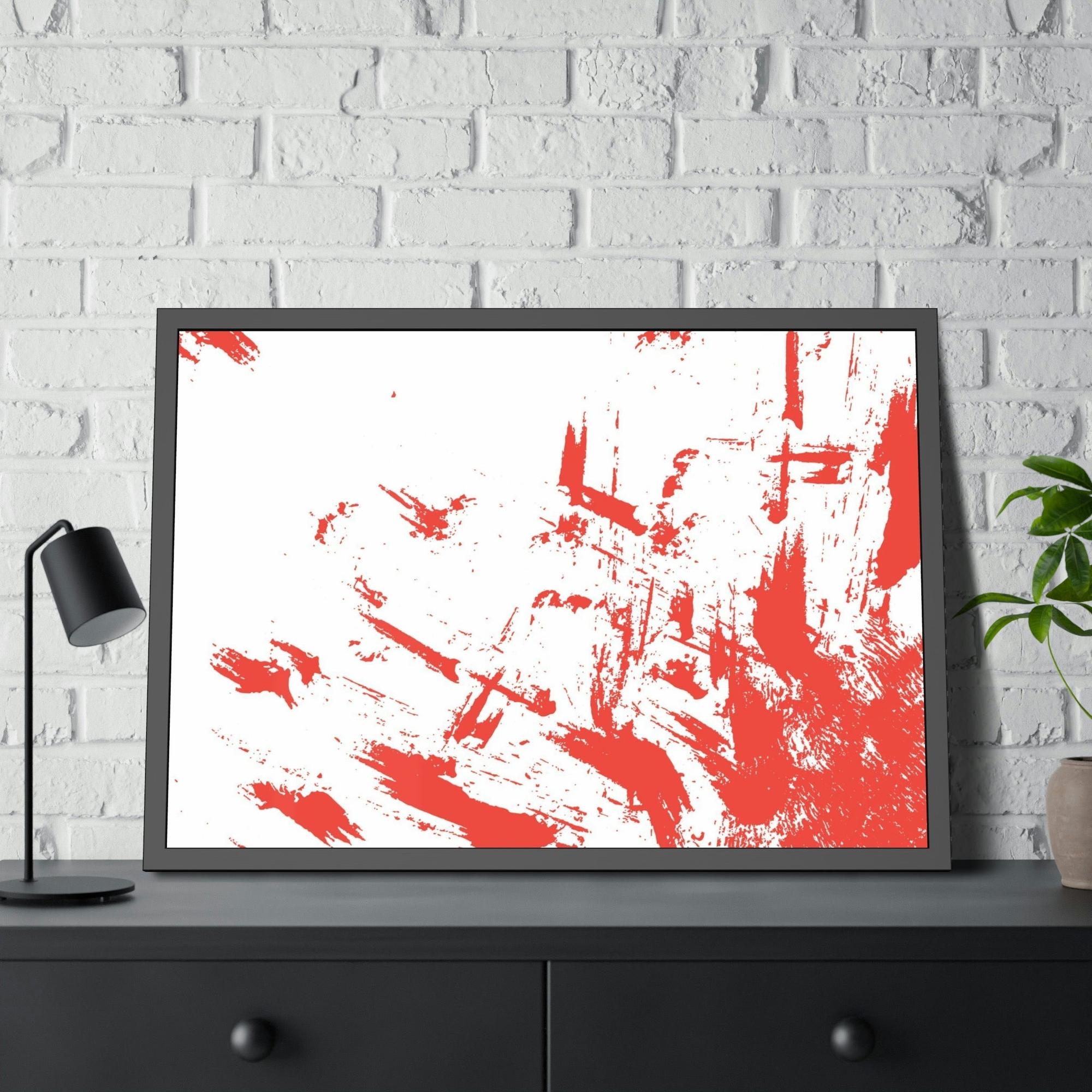 Red Abstract Art The Beauty of Simplicity: Red Abstract Canvas and Print Collection