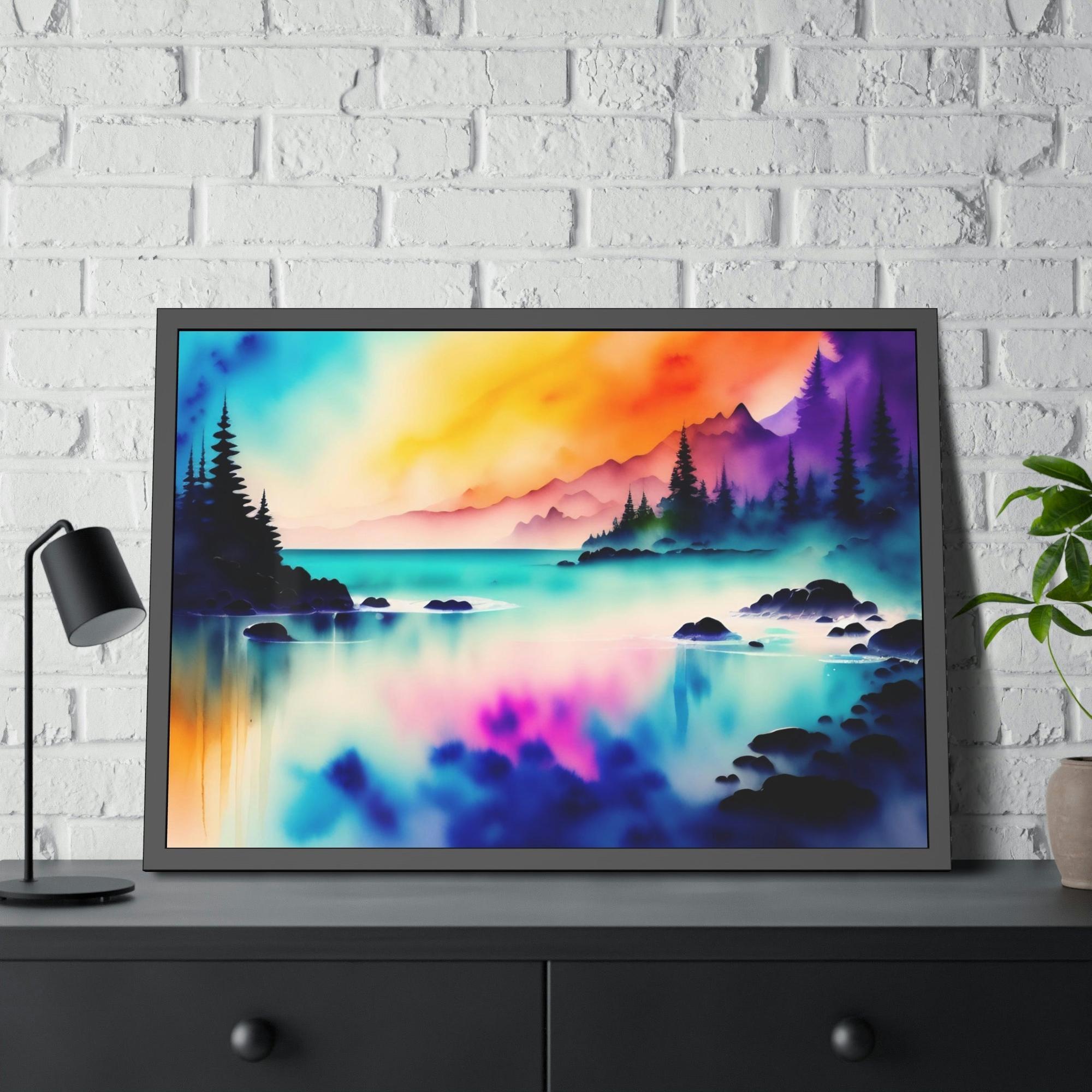 Lakes And Rivers Water's Charm: Artful Canvas and Poster Print of Lakes and Rivers