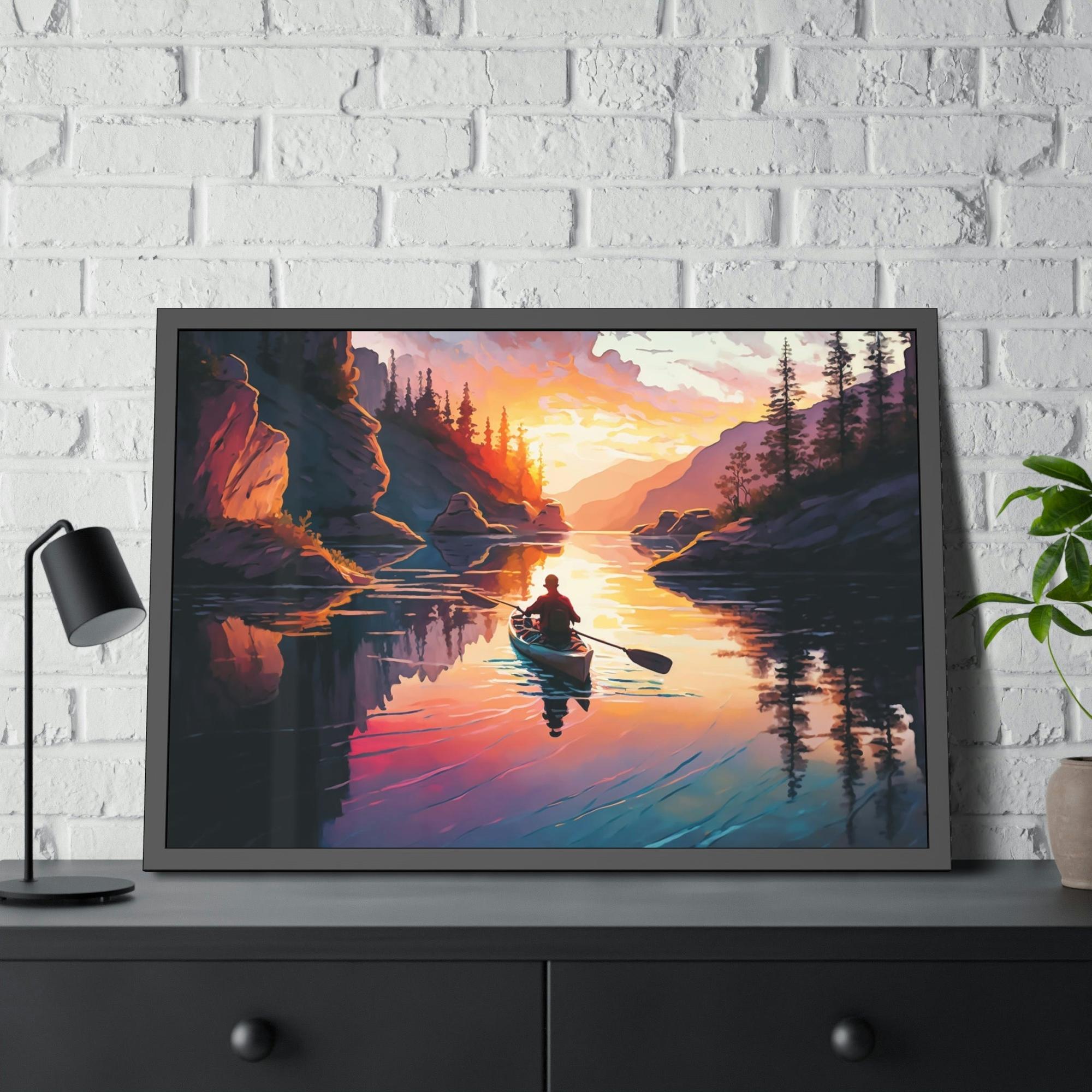 Lakes And Rivers A Symphony of Nature: Lakes and Rivers on Canvas and Framed Poster Art