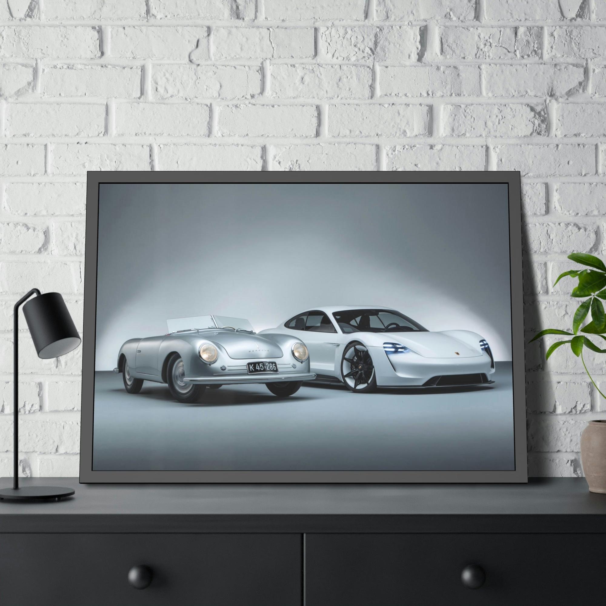 Porsche Porsche Pair: A High-Quality Print on Canvas & Poster of Two Classic Cars