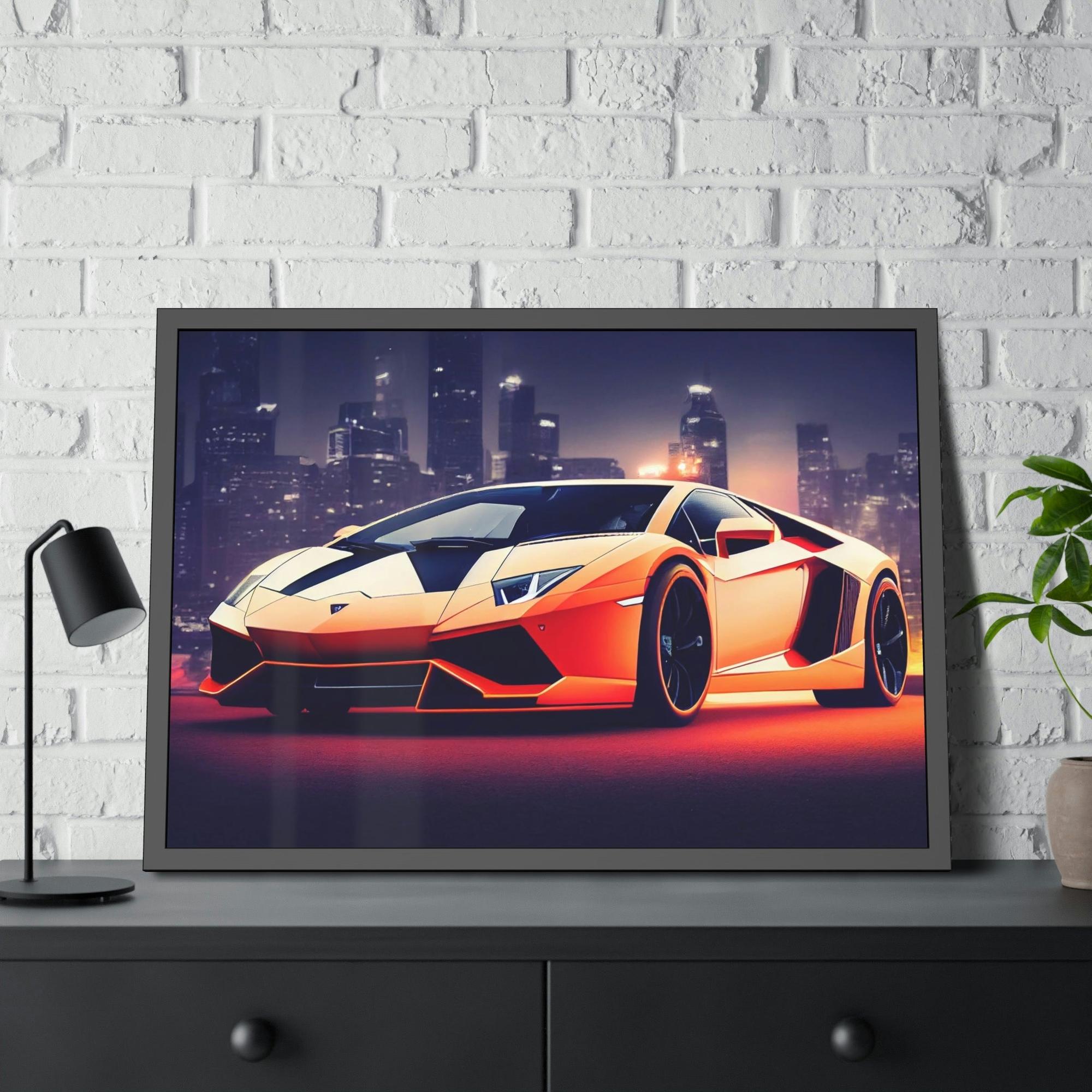 Lamborghini Icon of Speed: Lamborghini on Canvas & Poster for Automotive Art Collectors