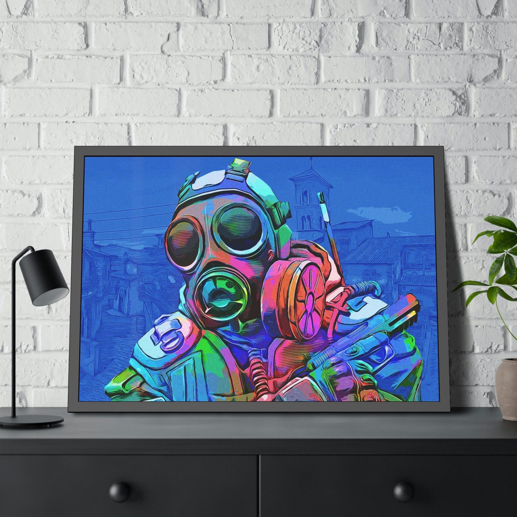 Counter Strike The Battle Unleashed: Epic Counter Strike Scene in Framed Canvas & Poster