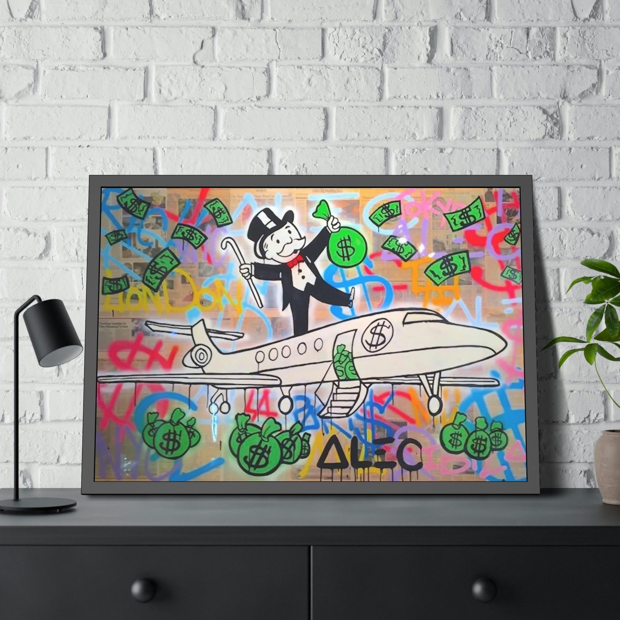 Monopoly & Motivation Unique Money Art: Alec Monopoly's Canvas Art and Poster Prints