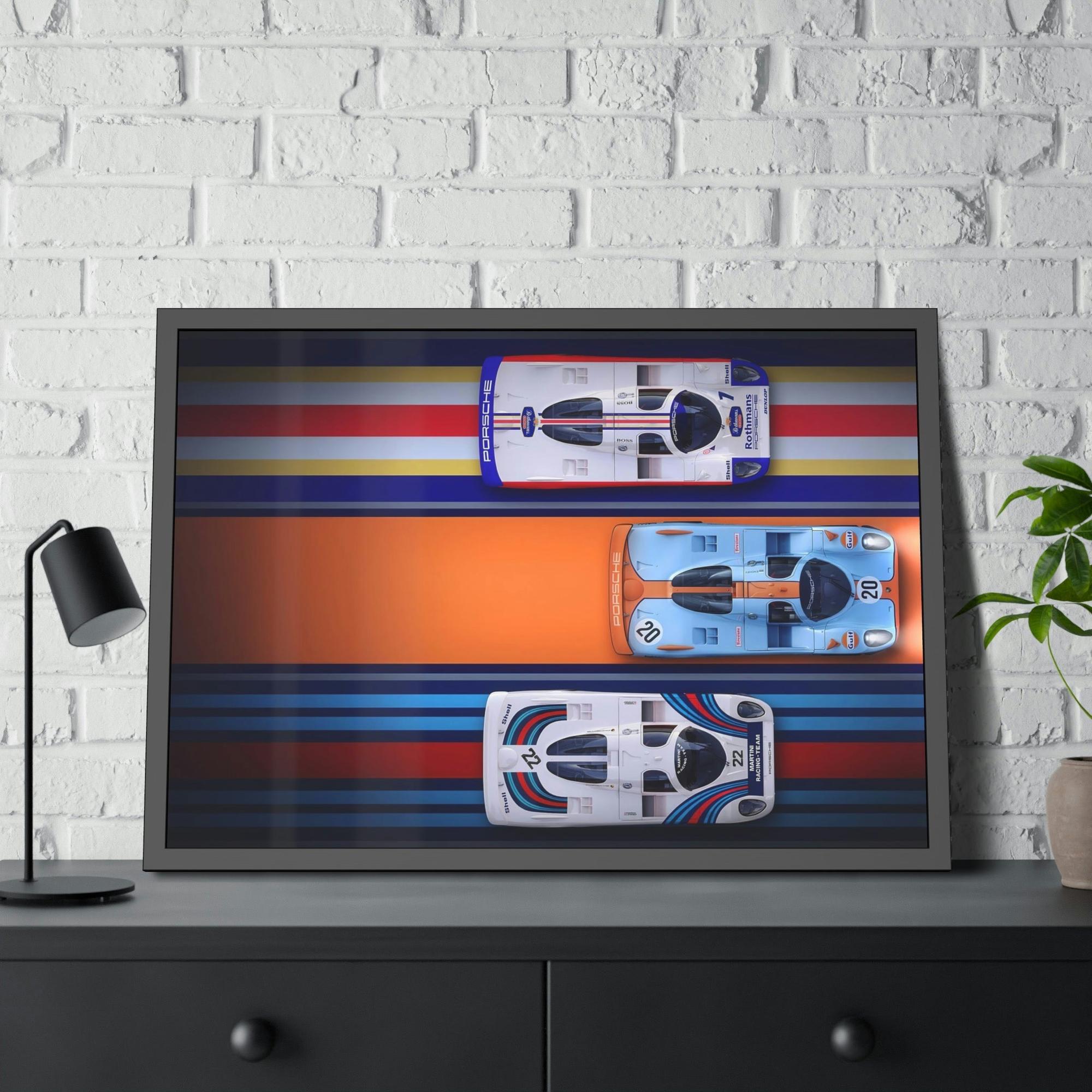 Porsche Speed Demons: A Canvas & Poster Print of a Porsche on the Racetrack