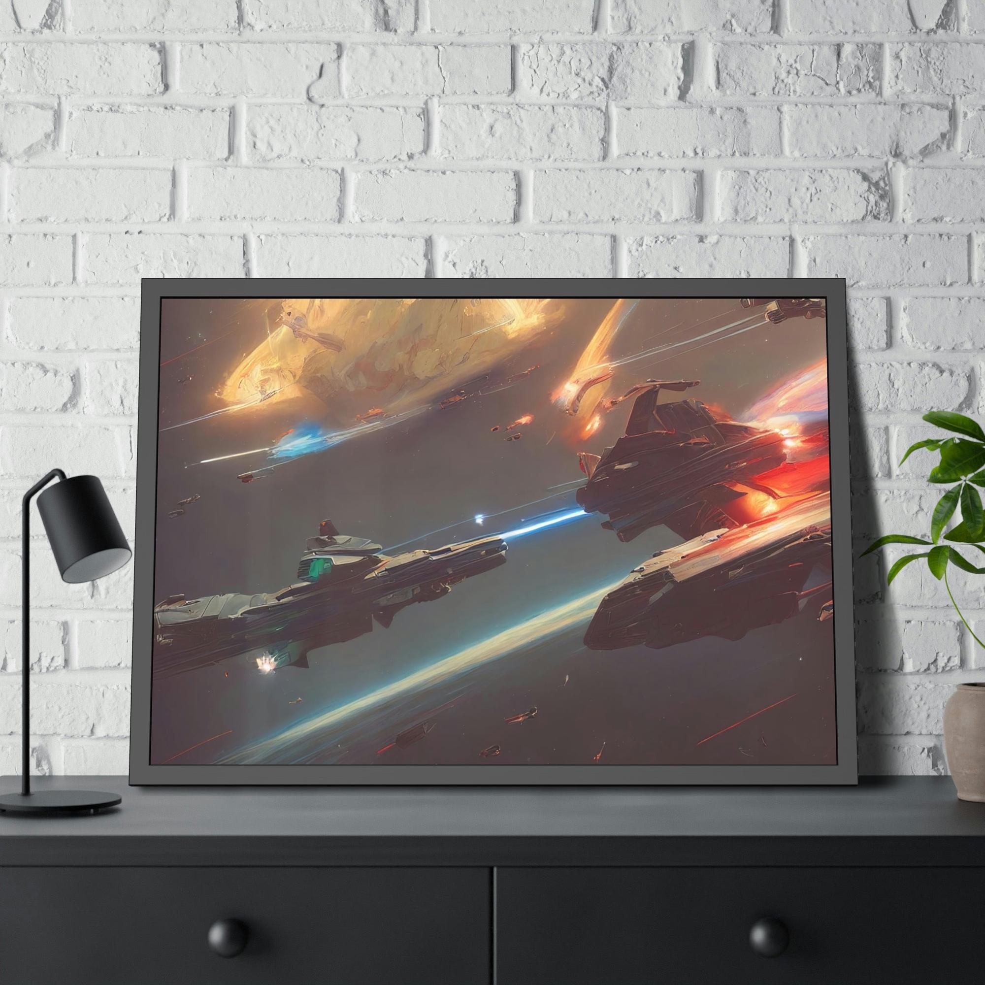 Star Wars Star Wars Saga: Natural Canvas & Poster Print of Iconic Movie Moments