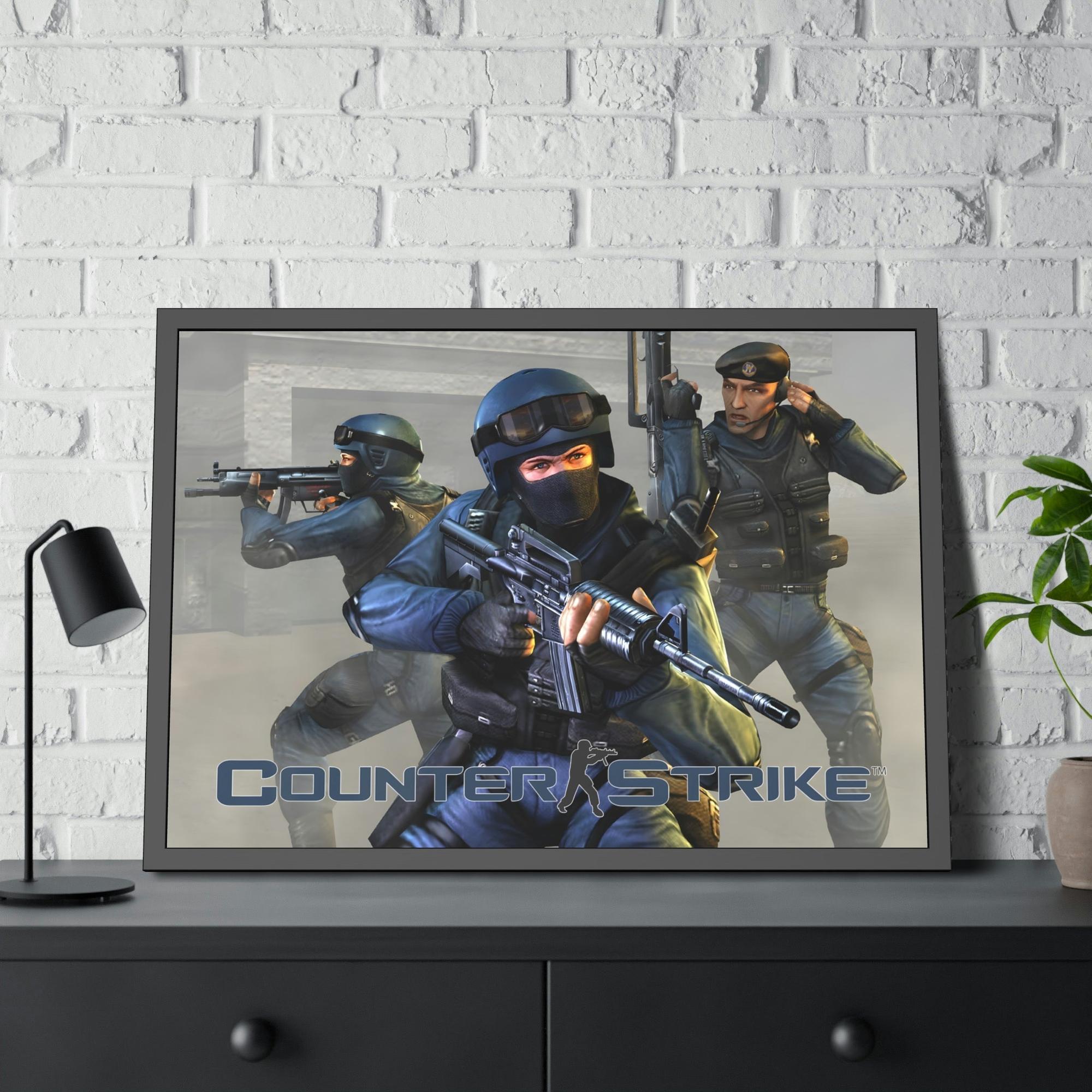 Counter Strike Game On: Iconic Counter Strike Poster as Framed Wall Art