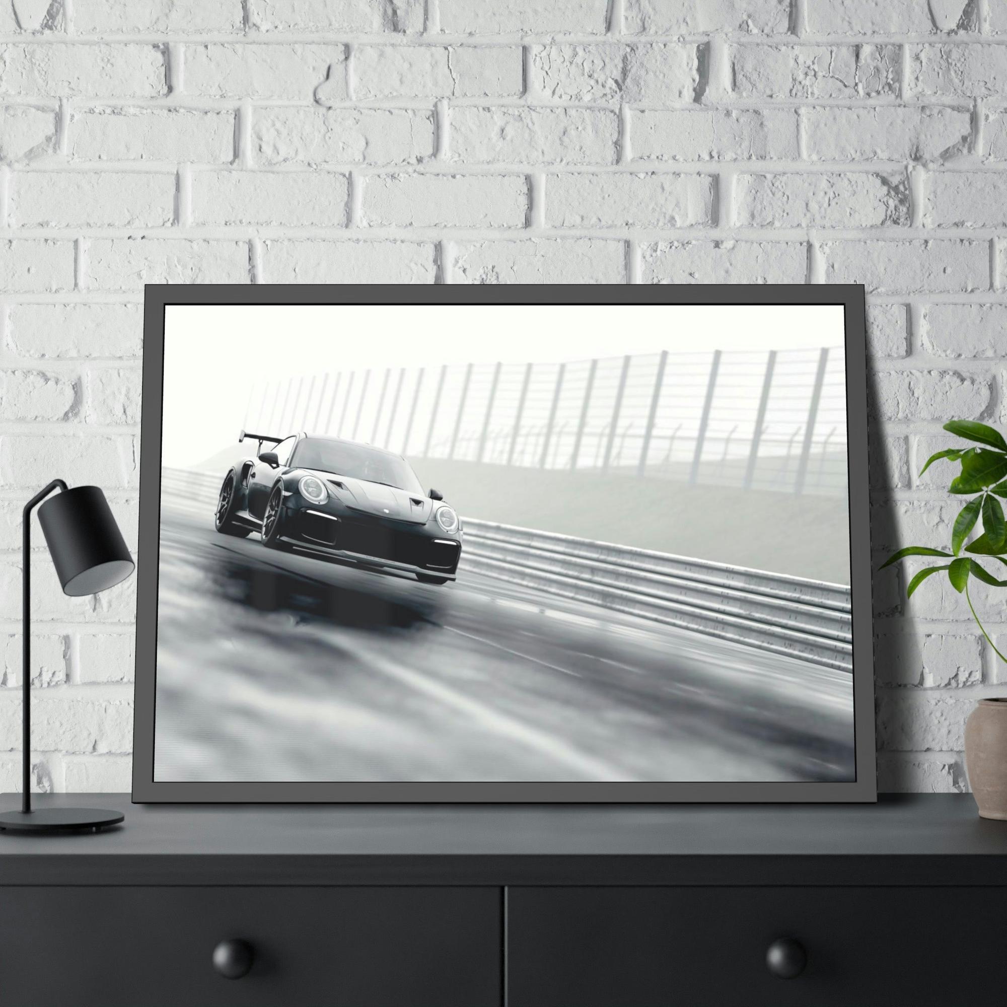 Porsche Porsche Power: A Striking Natural Canvas Print of an Iconic Sports Car