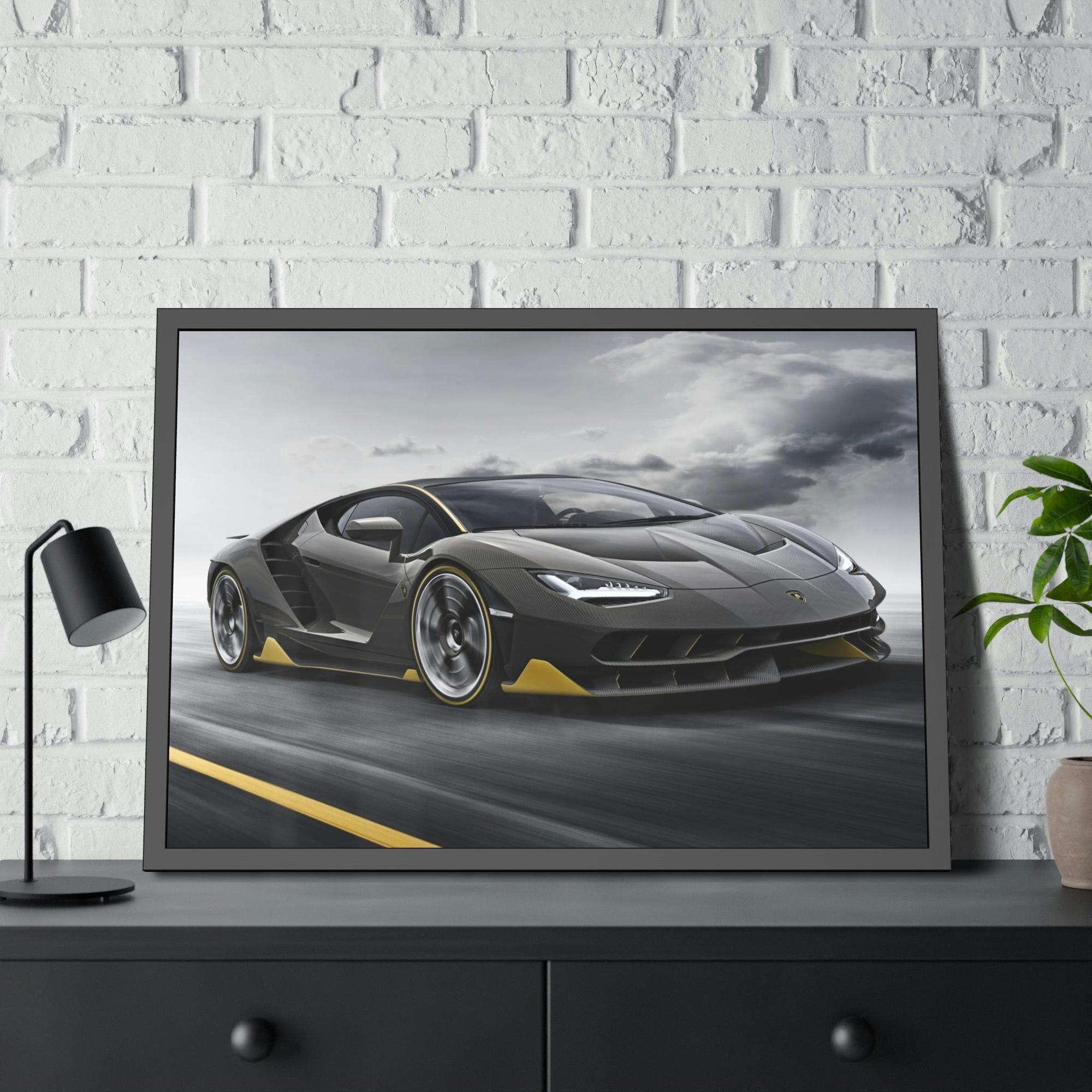 Lamborghini Italian Engineering Masterpiece: Canvas & Poster of a Lamborghini on High-Quality Print
