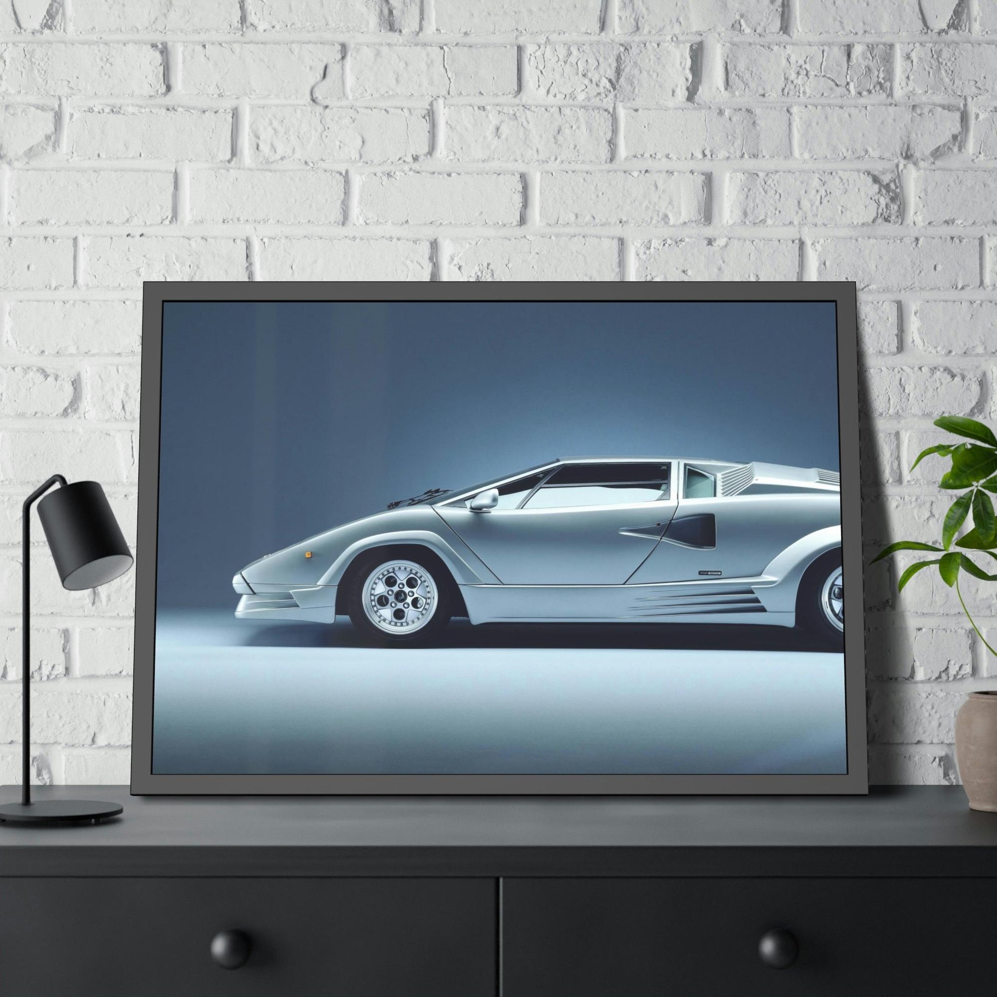 Lamborghini Sleek Supercar Beauty: Lamborghini Framed Canvas & Poster Art