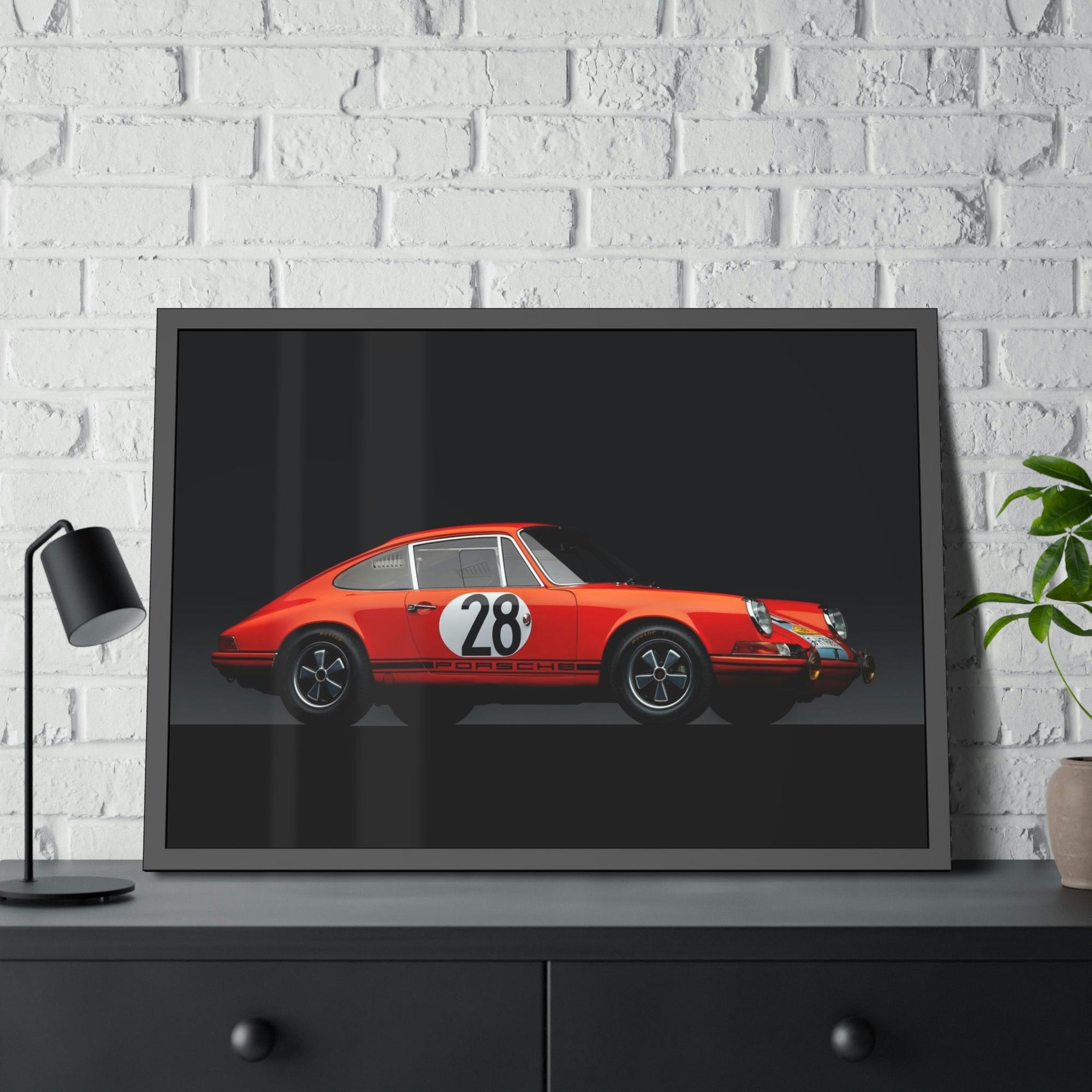 Porsche Iconic Porsche: A High-Quality Print on Canvas for Fans of Classic Cars