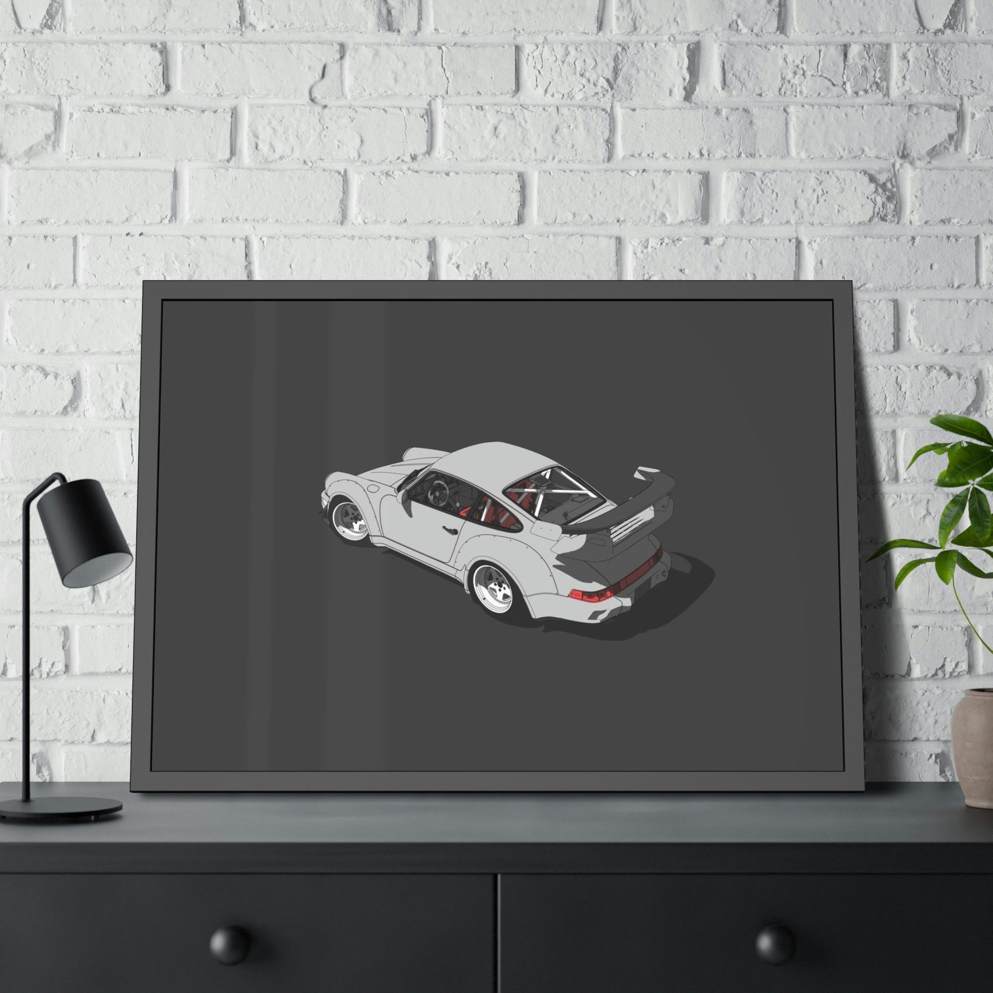 Porsche Porsche's Speed and Style: Natural Canvas & Poster Print Set