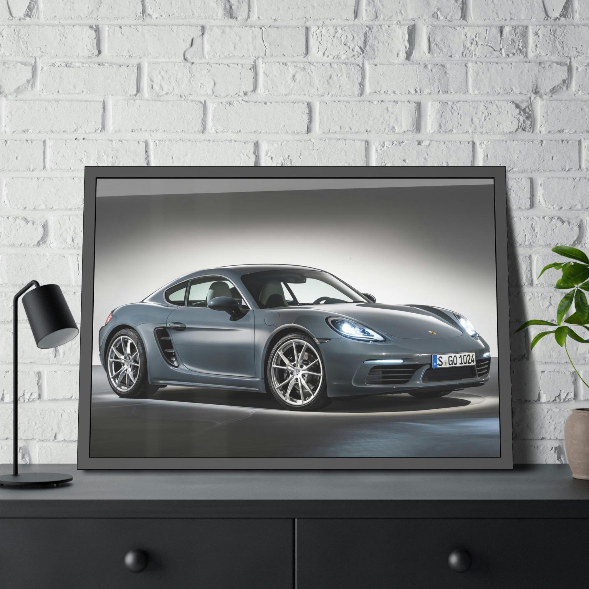 Porsche A Porsche Symphony: A Canvas & Poster Print of a Sports Car's Sleek Design