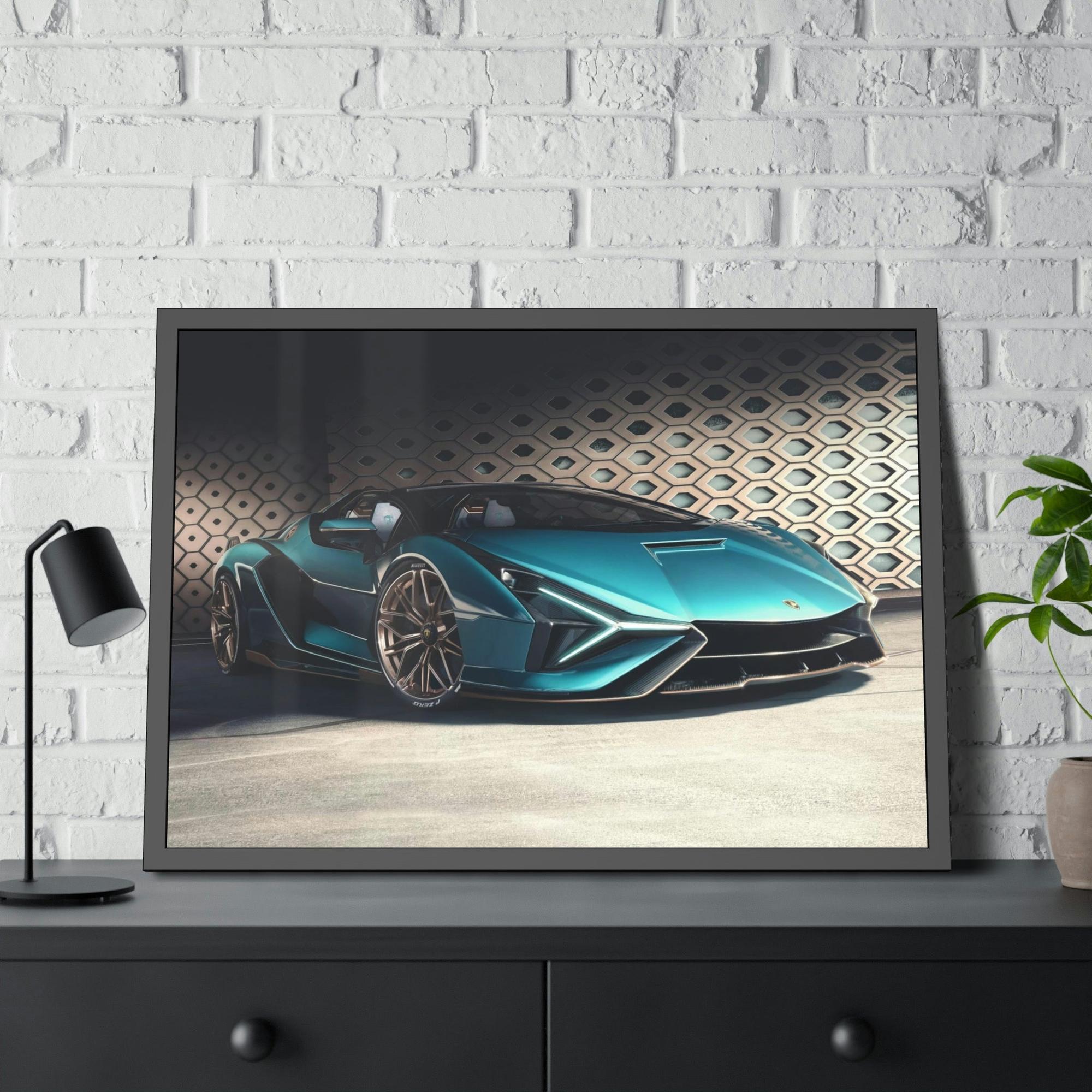 Lamborghini Italian Craftsmanship at its Best: High-Quality Framed Canvas Lamborghini Art