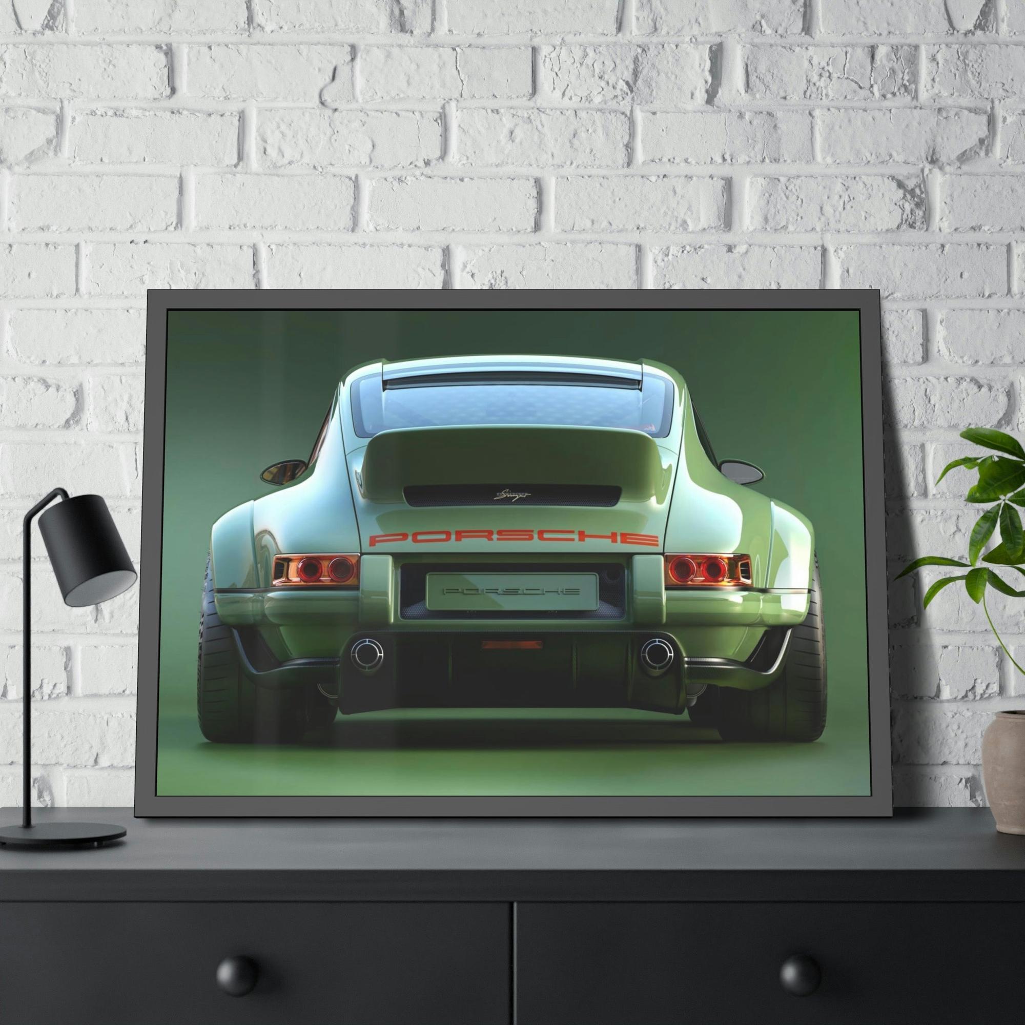 Porsche Porsche's Timeless Elegance: Wall Art Print on Natural Canvas