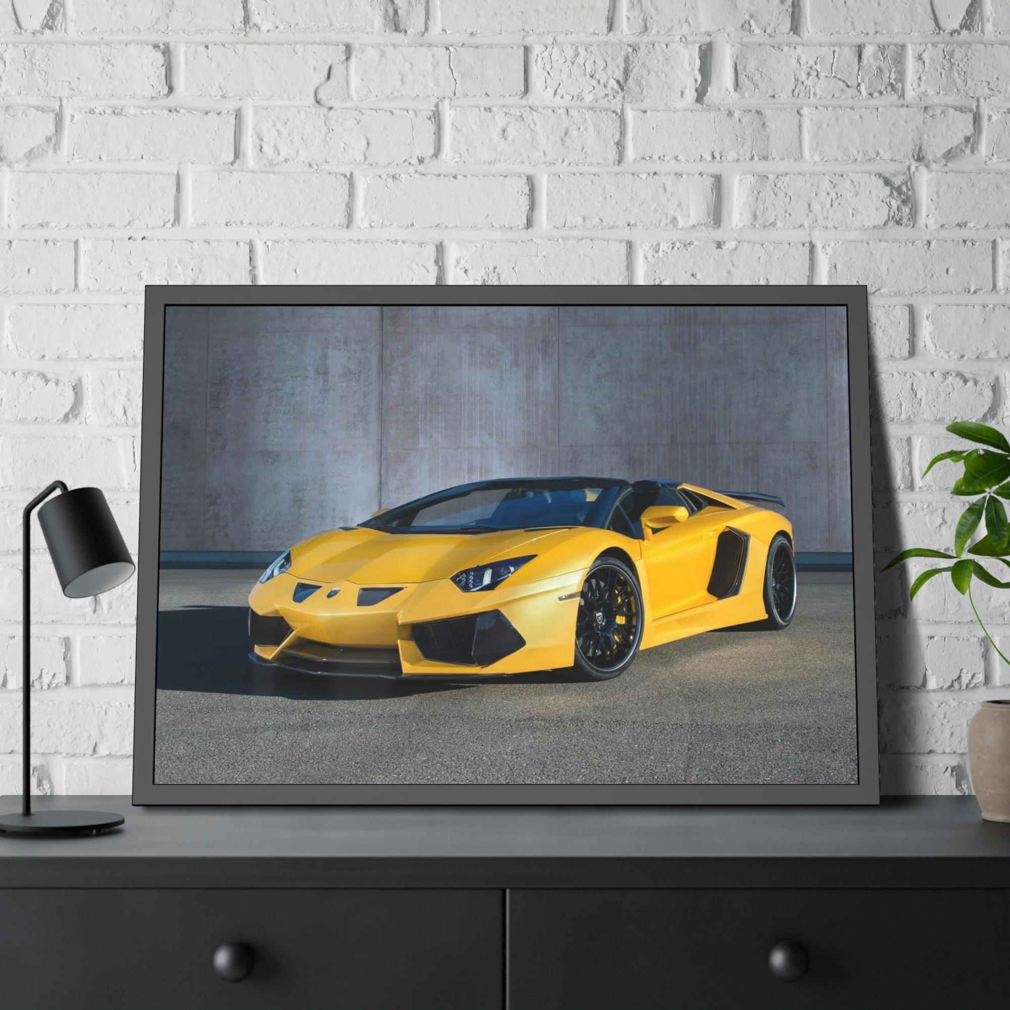 Lamborghini The Majesty of Lamborghini: Striking Print on Natural Canvas & Poster