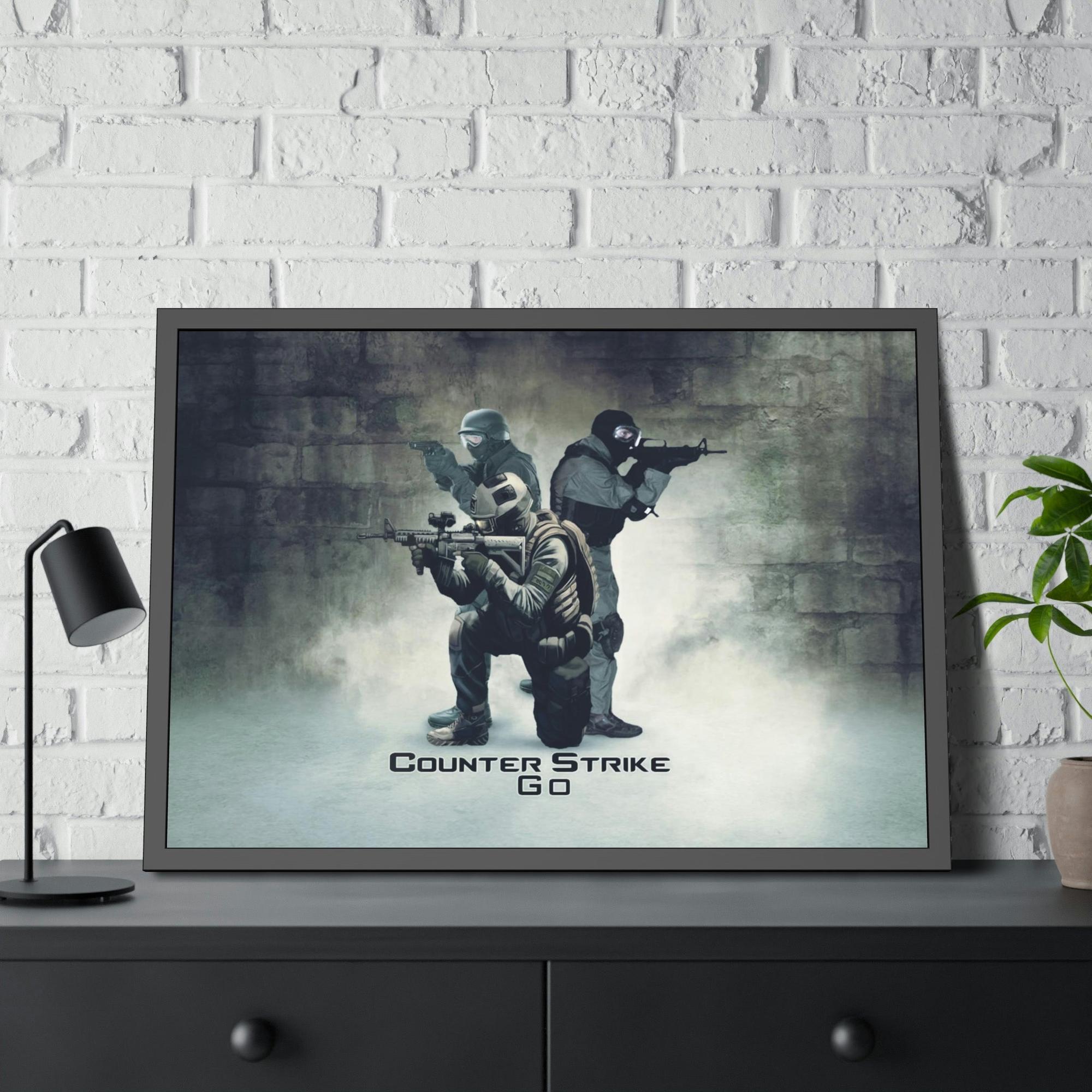 Counter Strike Counter Strike: Captivating Wall Art on Natural Canvas & Poster