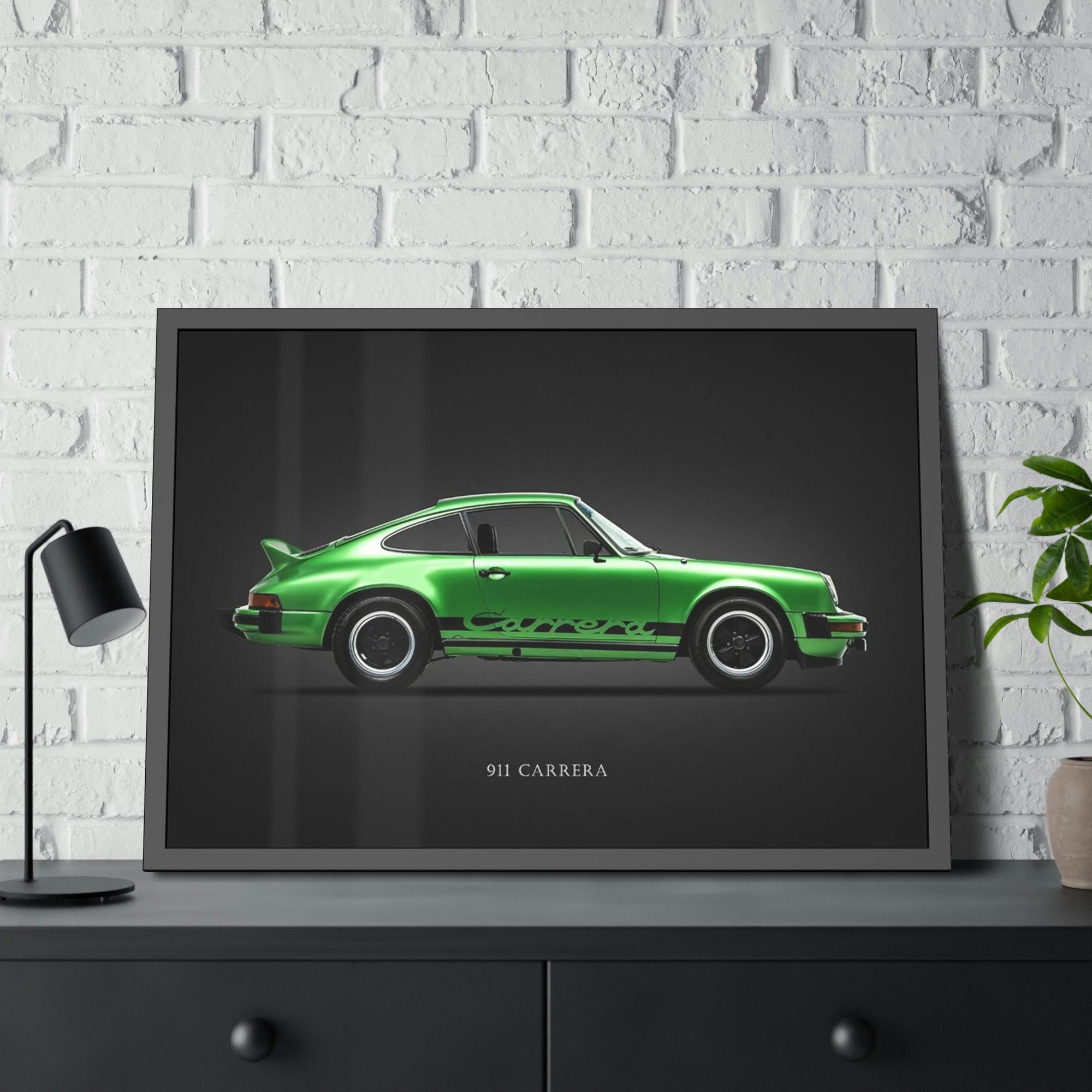 Porsche Natural Canvas Porsche Print: Elegant Wall Art for Car Collectors